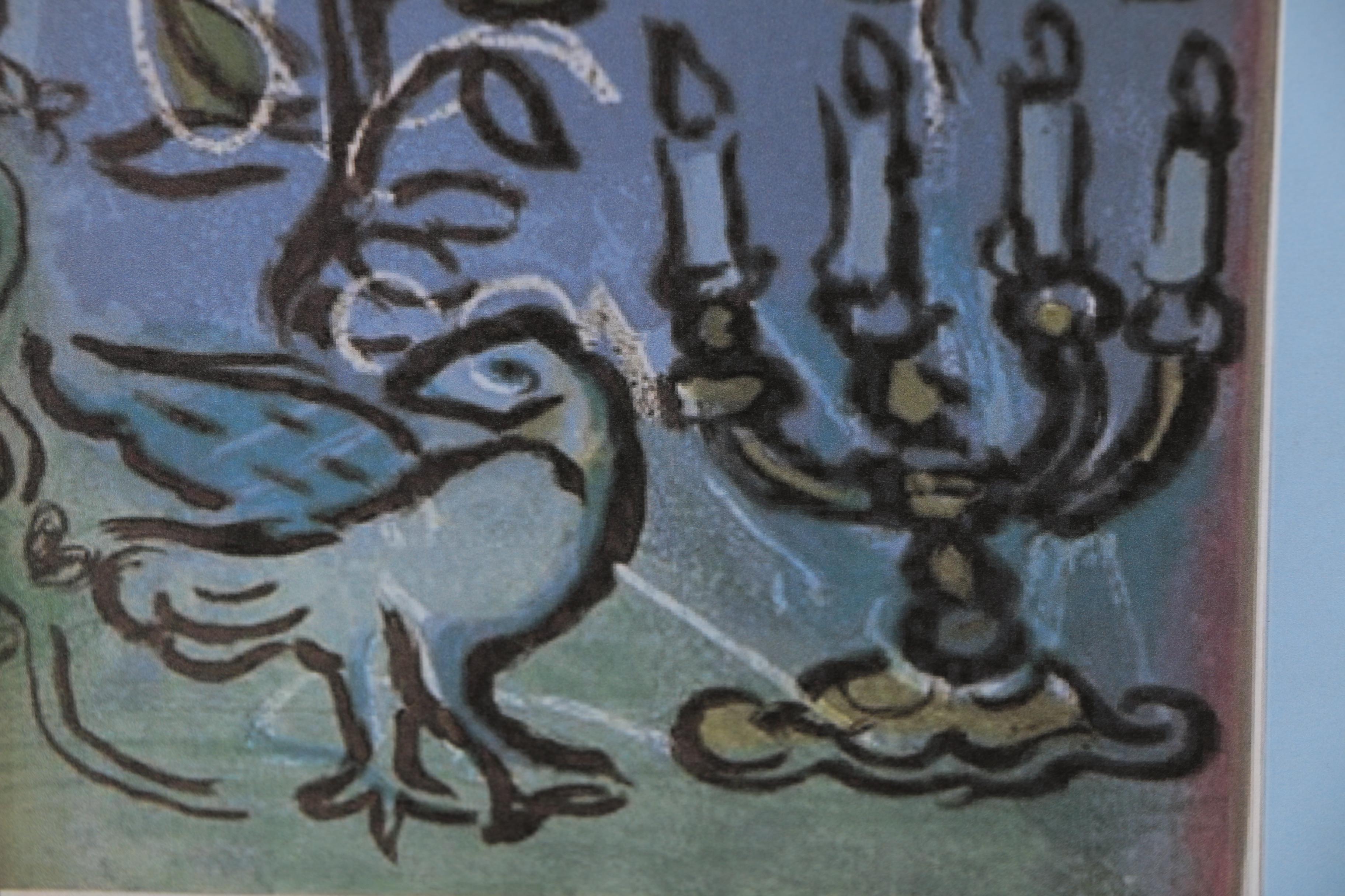 Marc Chagall Color Lithograph for "Vitraux pour Jérusalem"