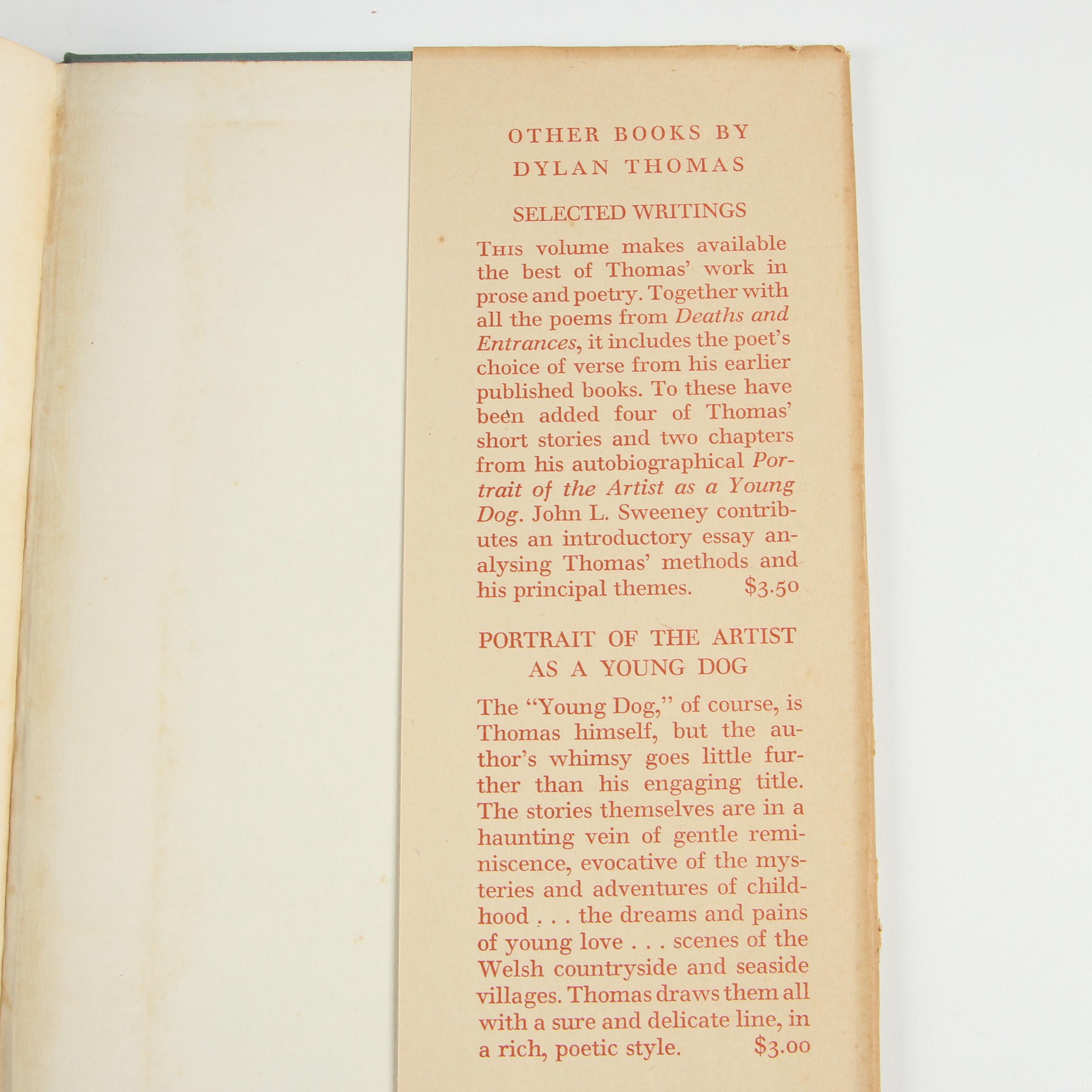First Trade Edition "In Country Sleep and Other Poems" by Dylan Thomas