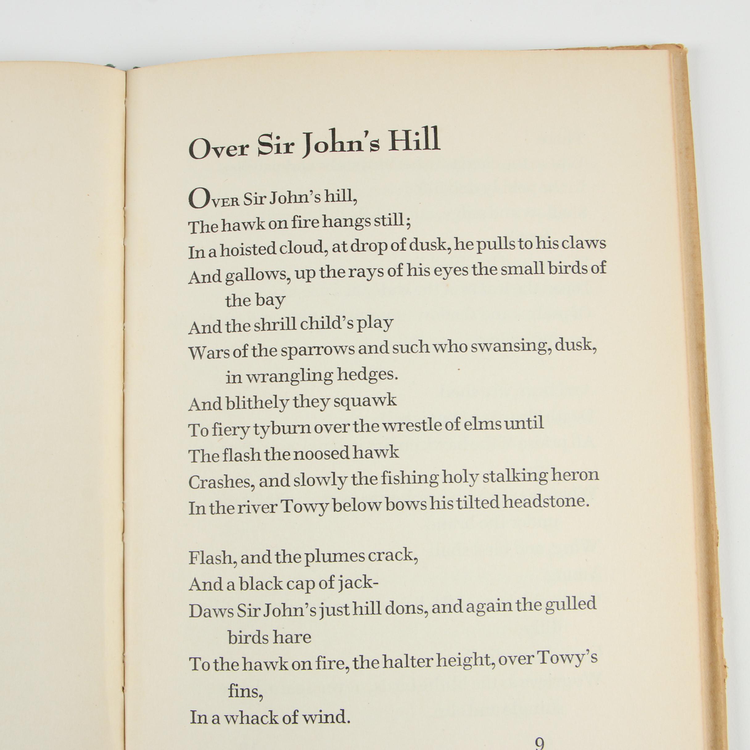 First Trade Edition "In Country Sleep and Other Poems" by Dylan Thomas