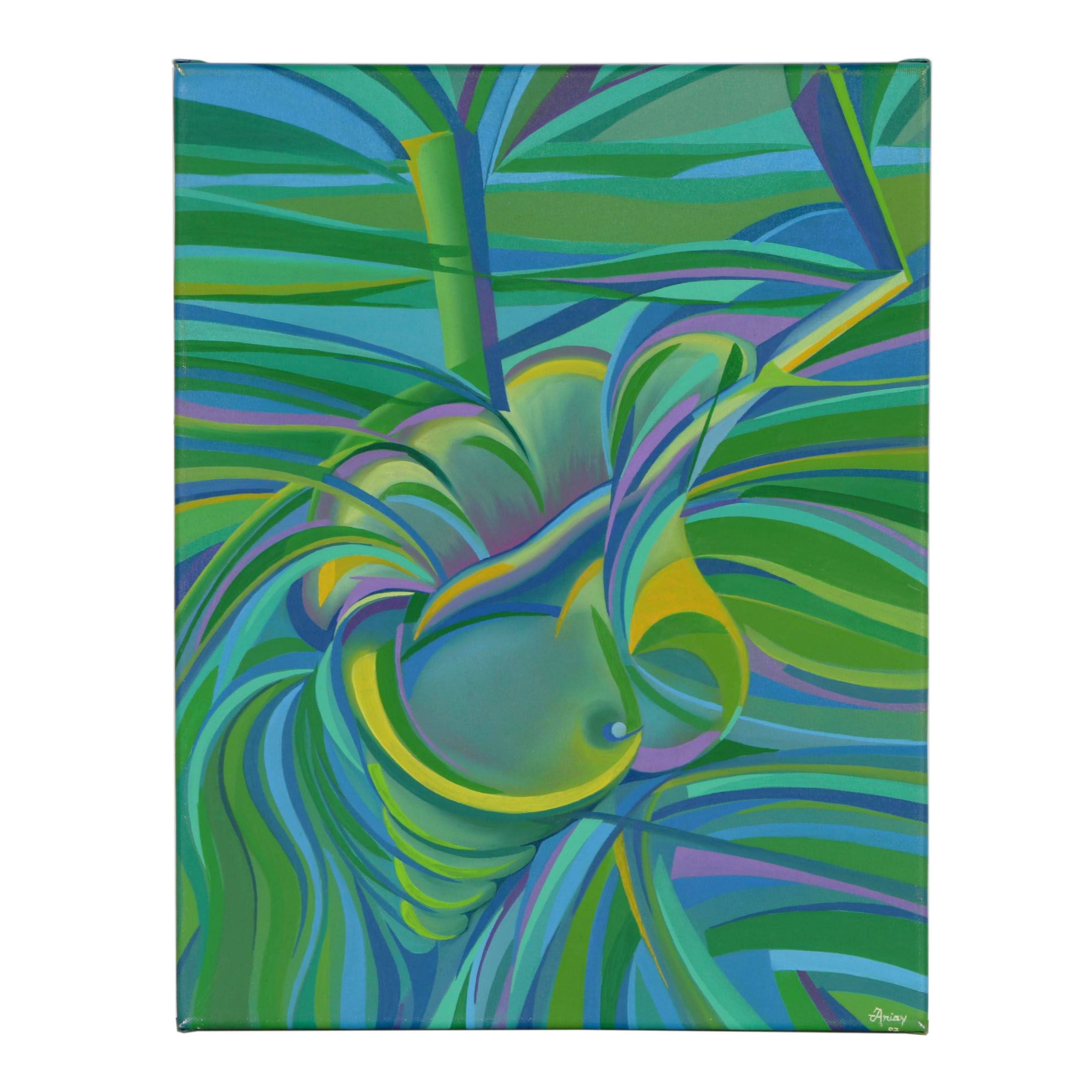 Gerardo Hernández Arias Oil Painting "Ternura de Anfitrite"