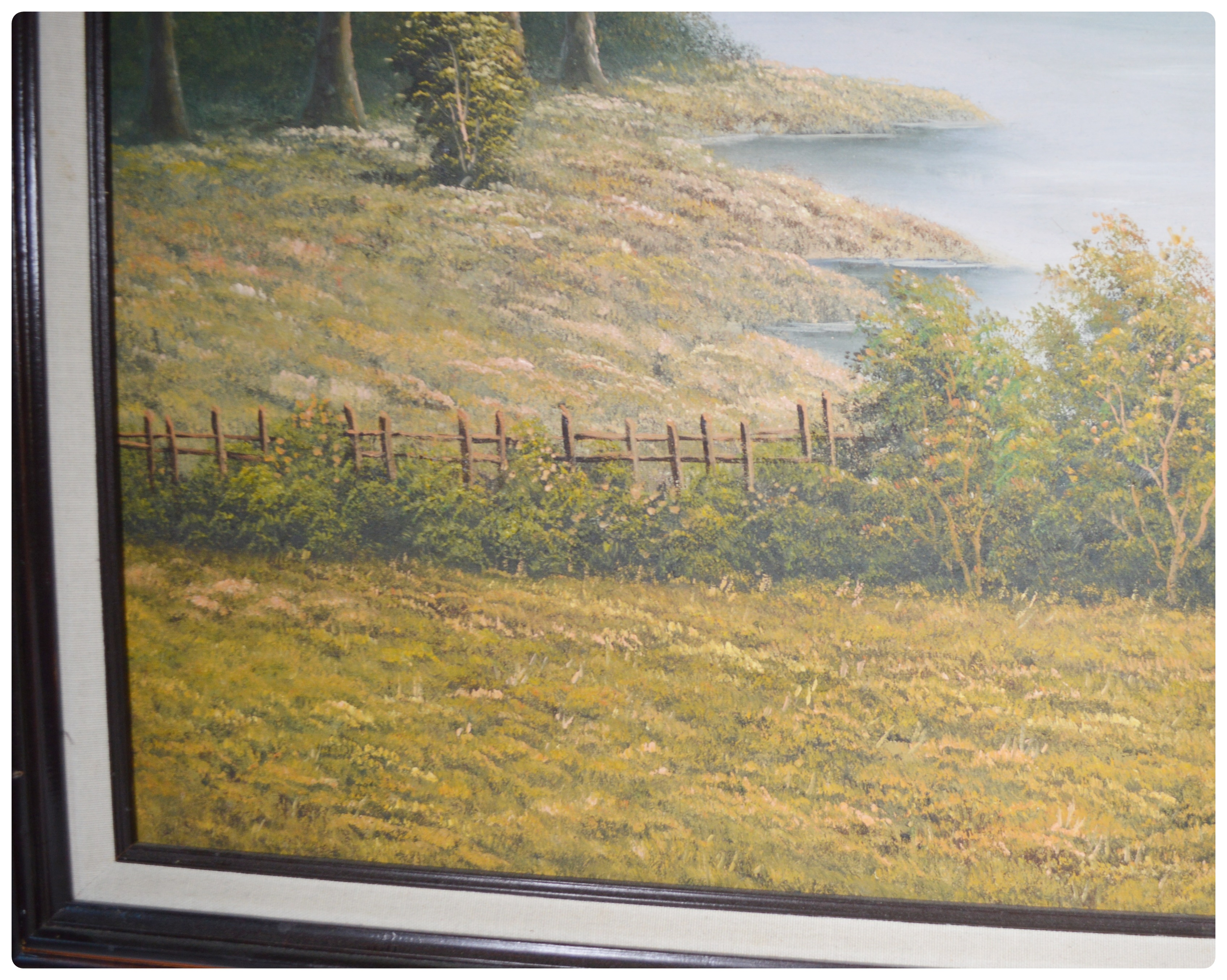 P. Wilson Landscape Oil Painting