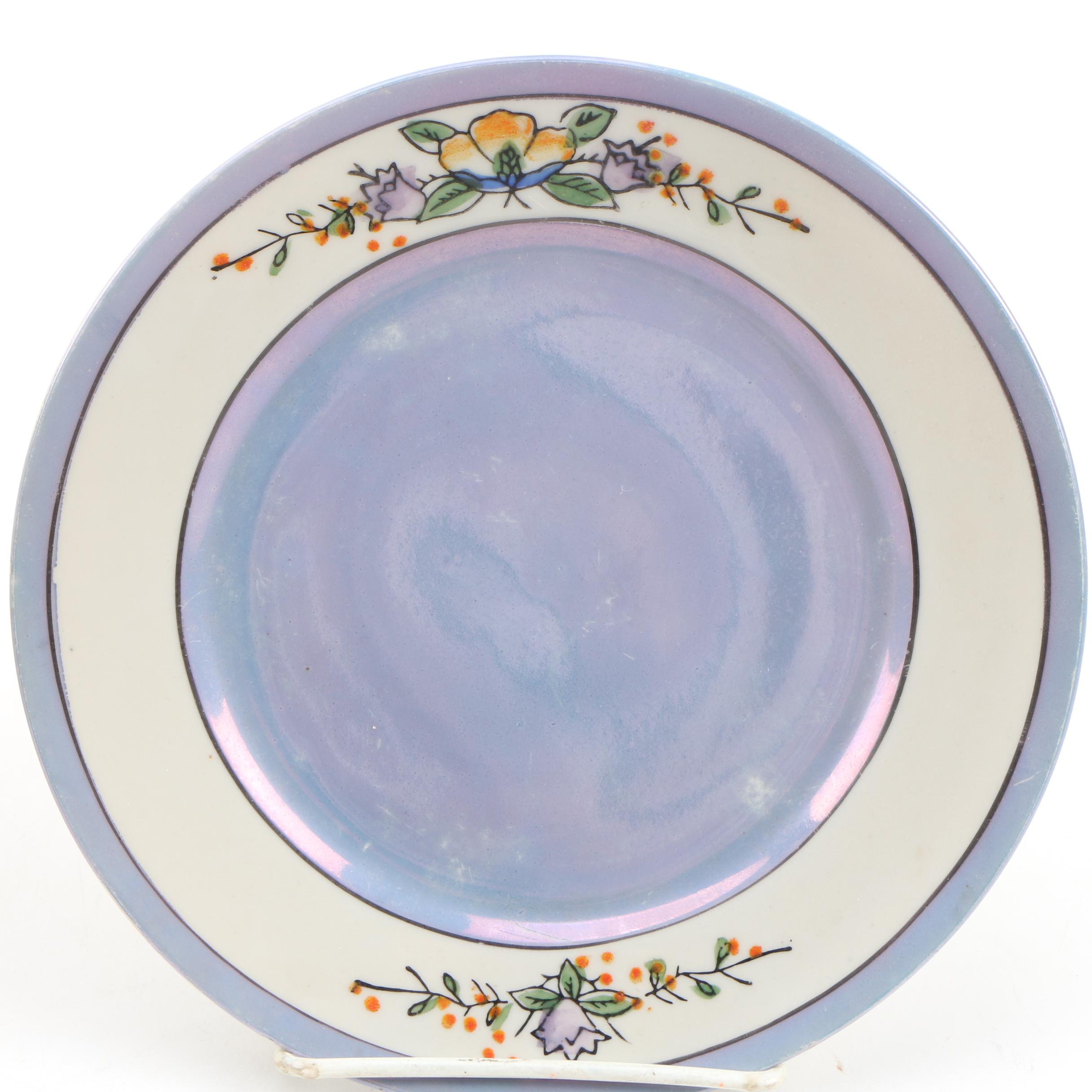 Japanese Porcelain Ice Bucket and Plates