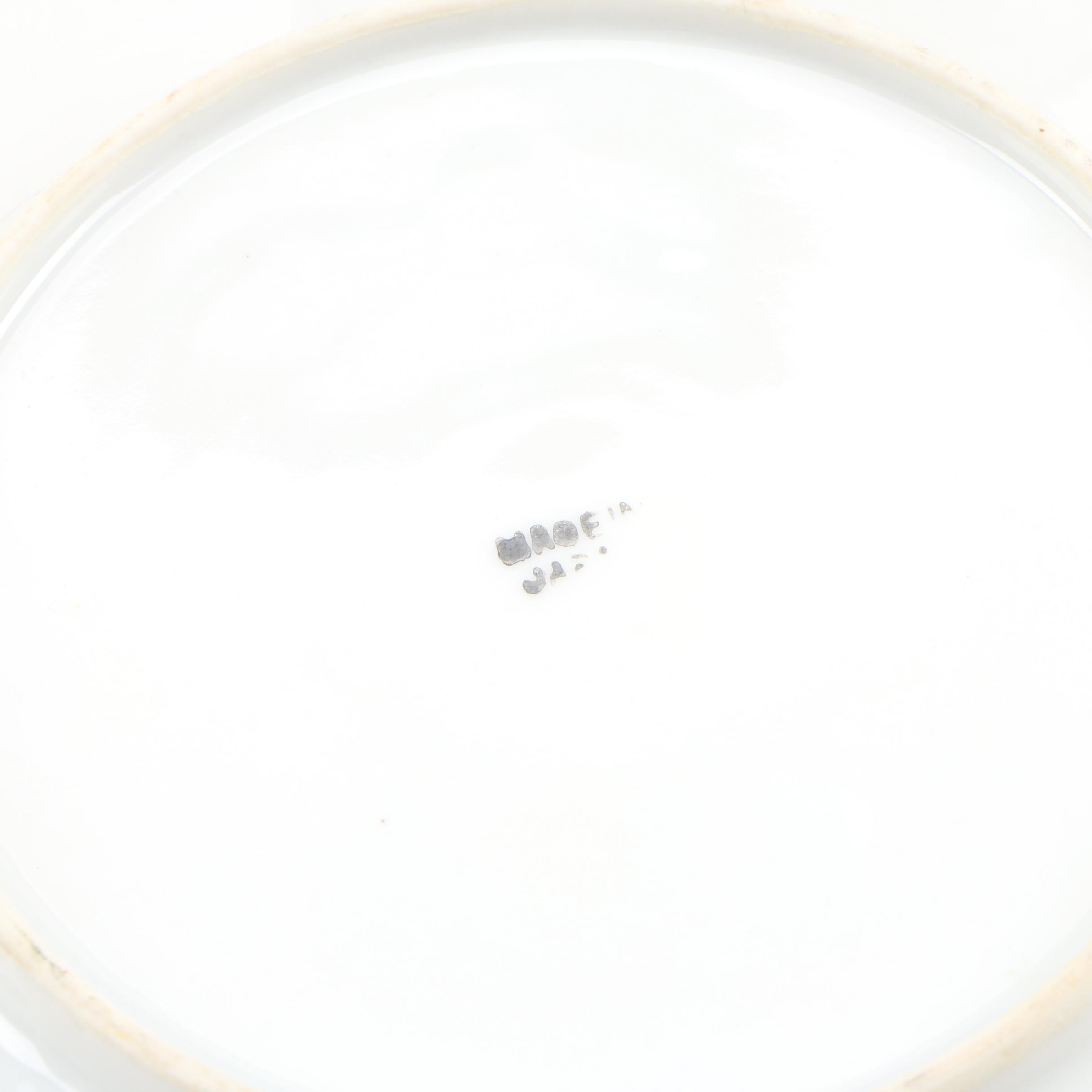 Japanese Porcelain Ice Bucket and Plates