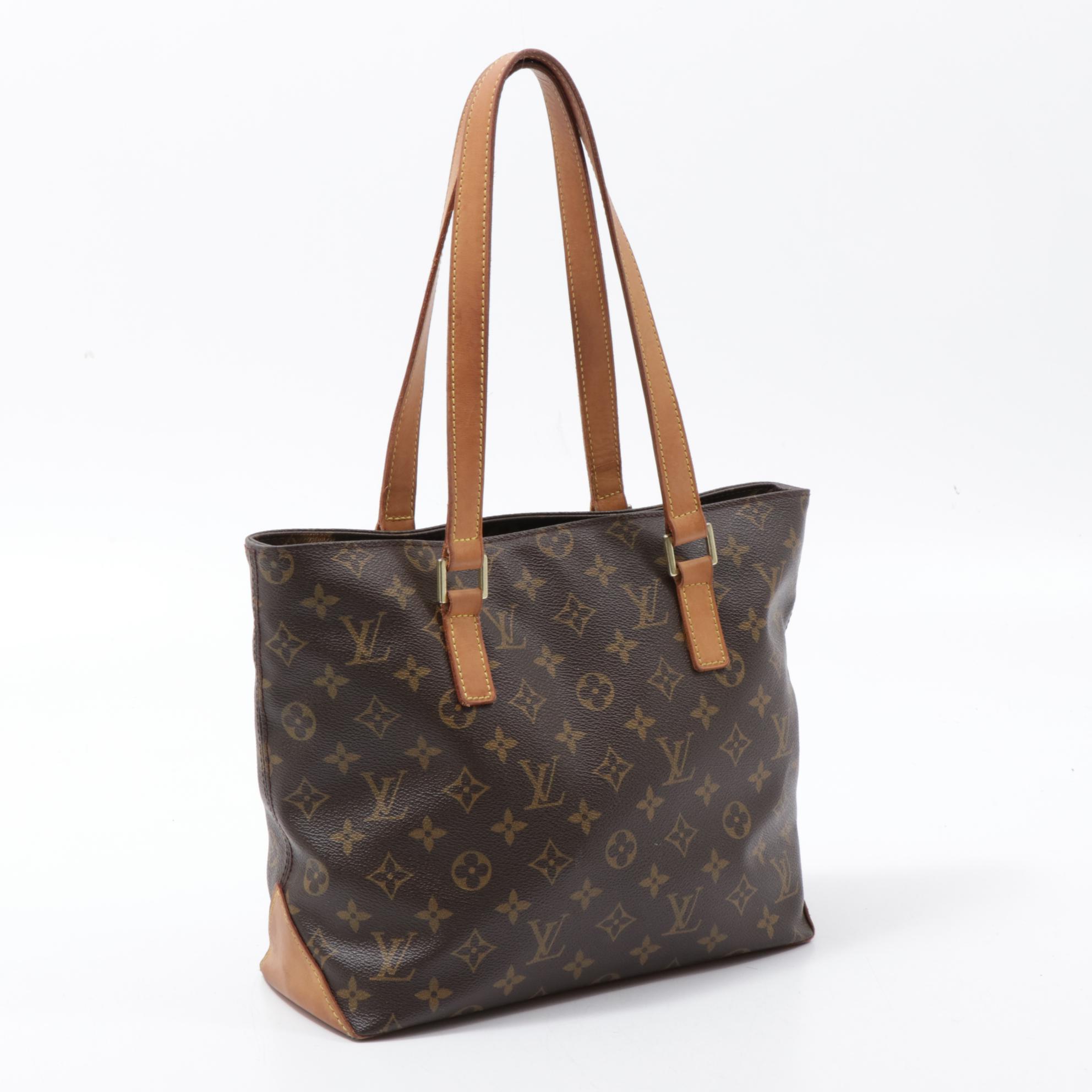 Louis Vuitton Cabas Piano Tote Bag in Monogram Canvas and Vachetta Leather