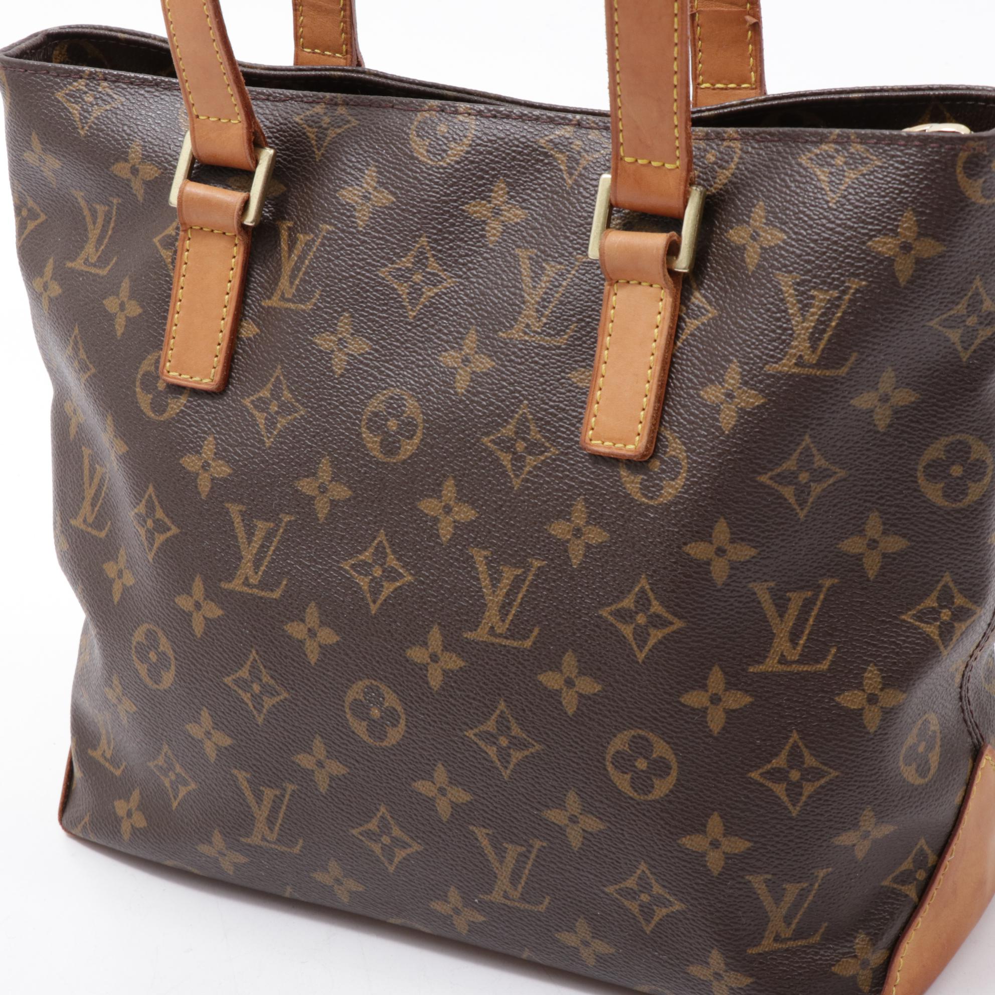 Louis Vuitton Cabas Piano Tote Bag in Monogram Canvas and Vachetta Leather