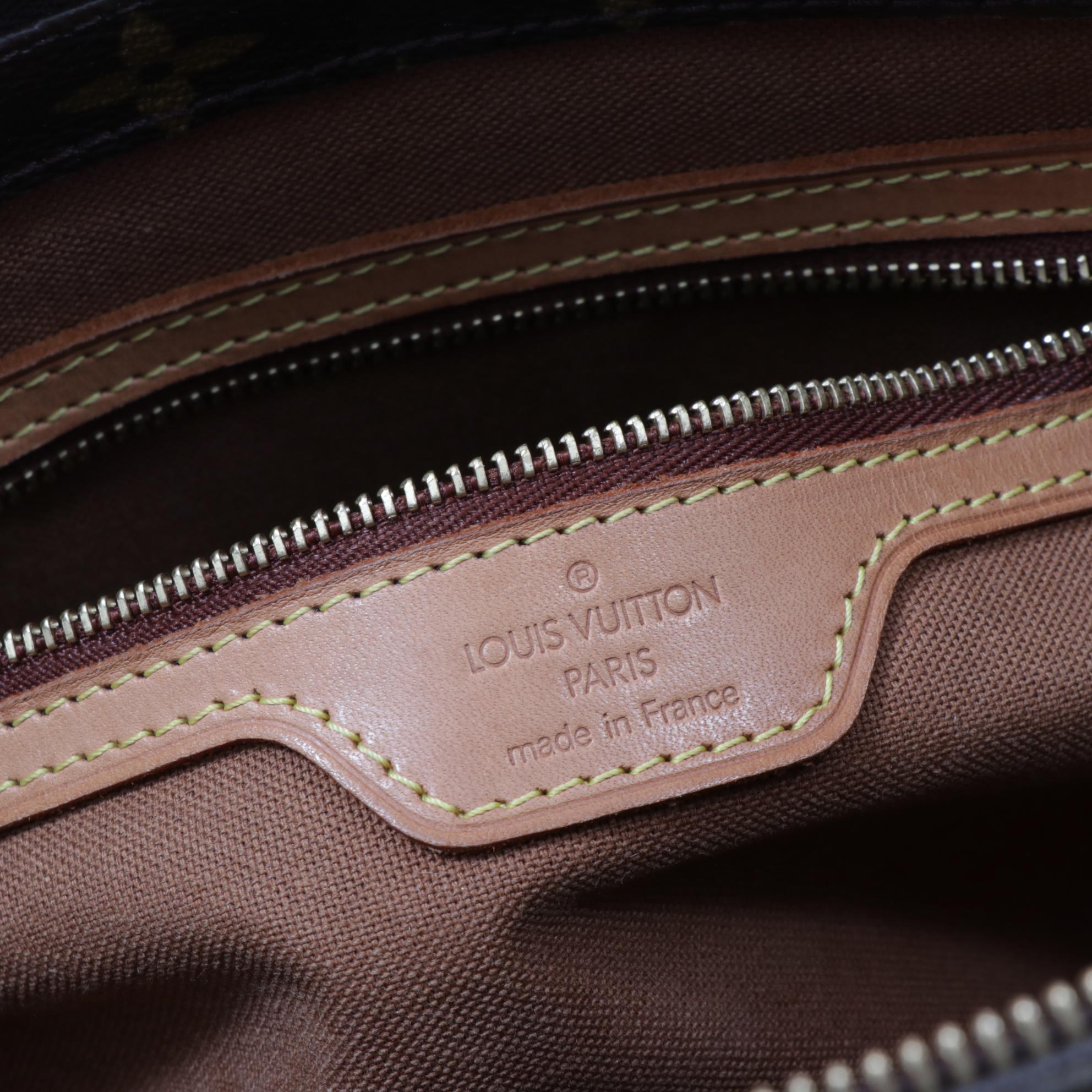 Louis Vuitton Cabas Piano Tote Bag in Monogram Canvas and Vachetta Leather