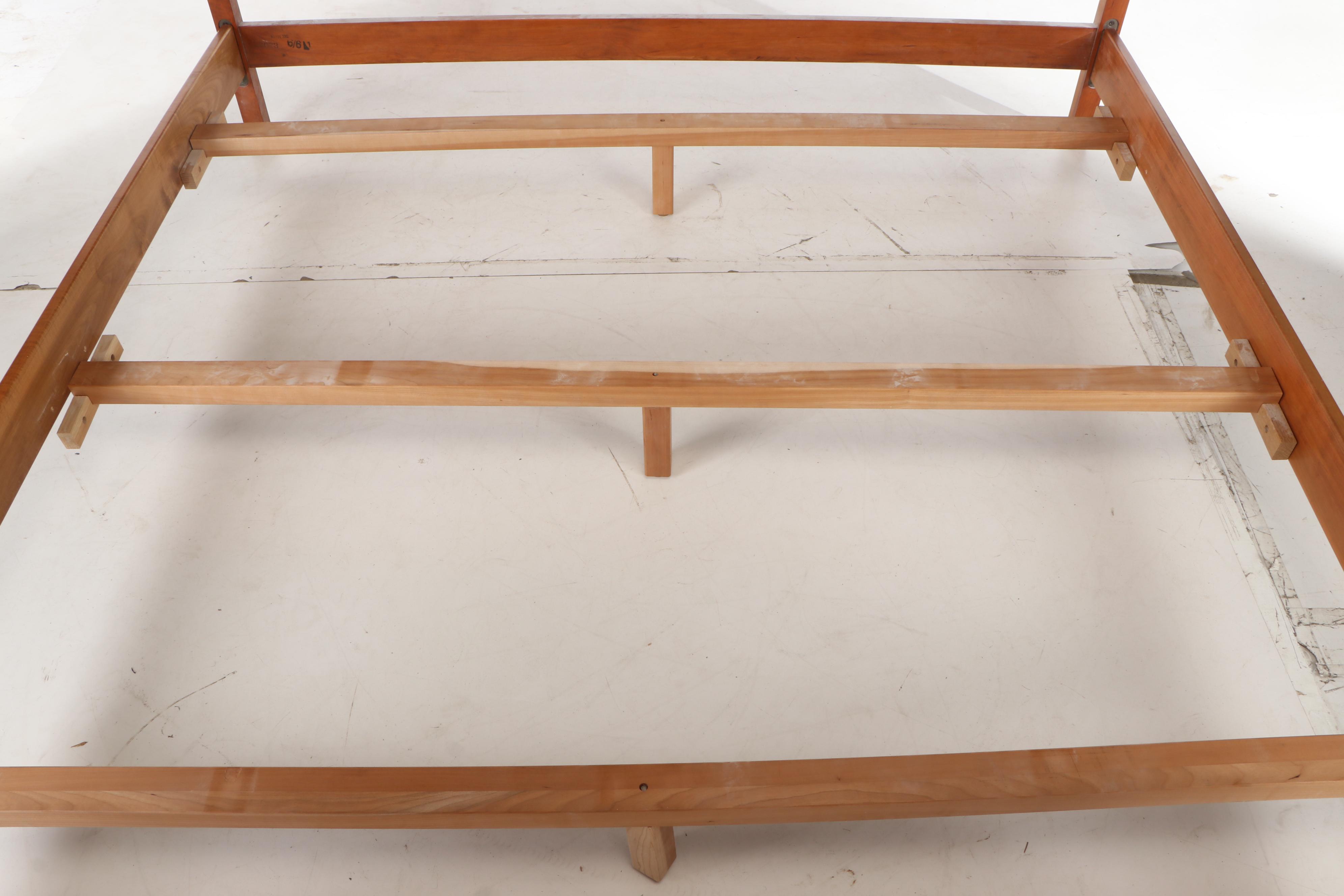 Arts and Crafts Style Stickley Cherry King Size Bed Frame, Contemporary