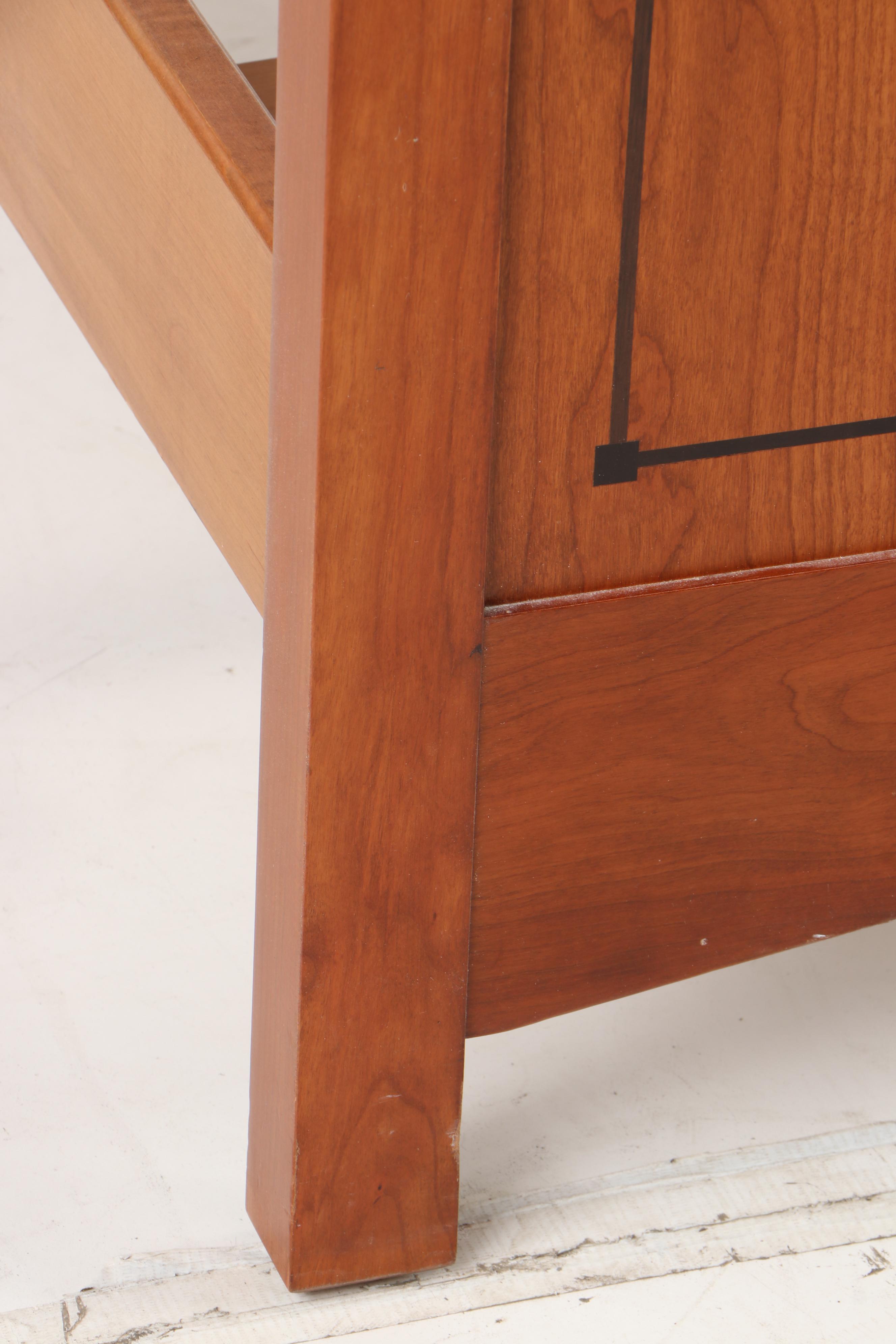 Arts and Crafts Style Stickley Cherry King Size Bed Frame, Contemporary