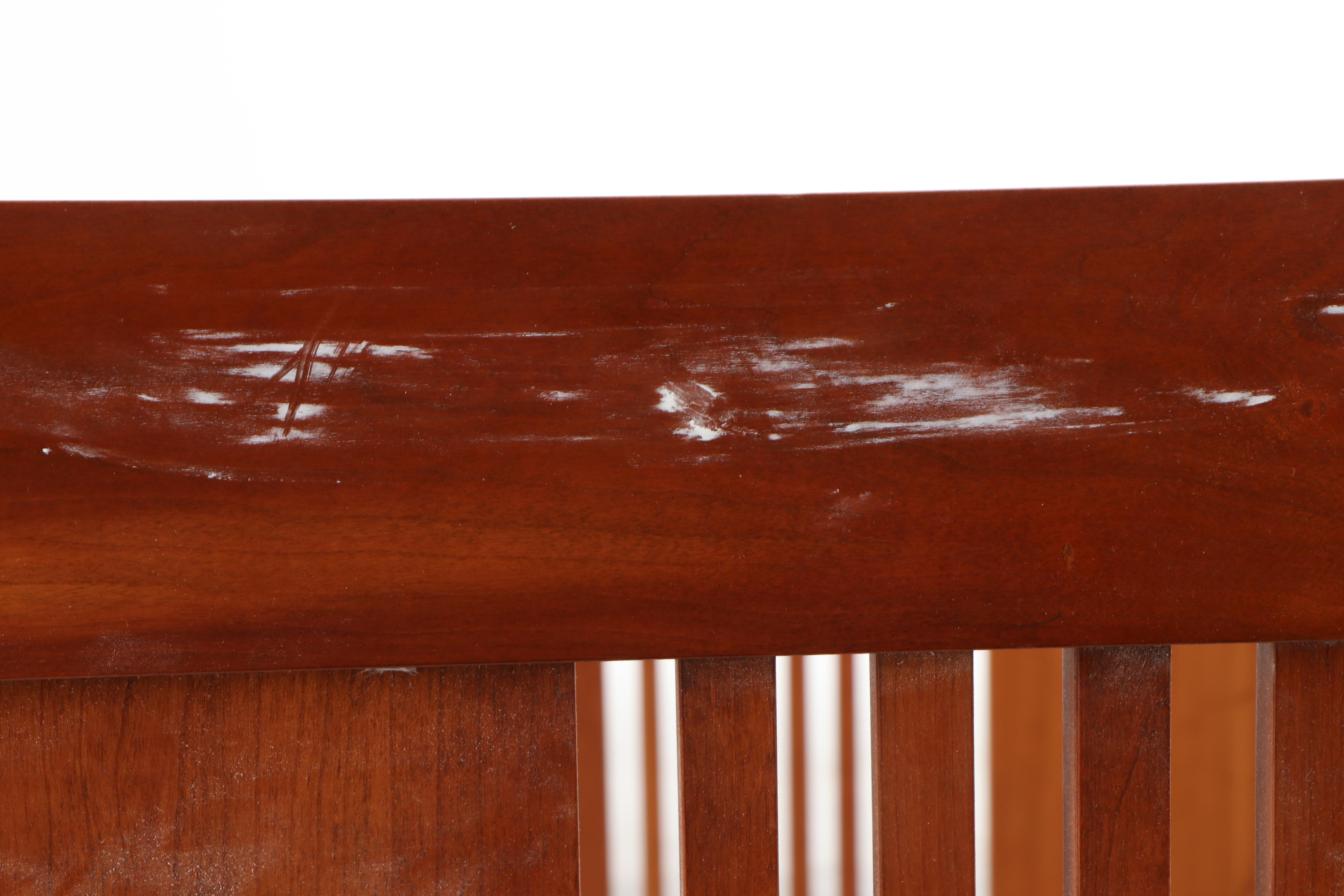 Arts and Crafts Style Stickley Cherry King Size Bed Frame, Contemporary