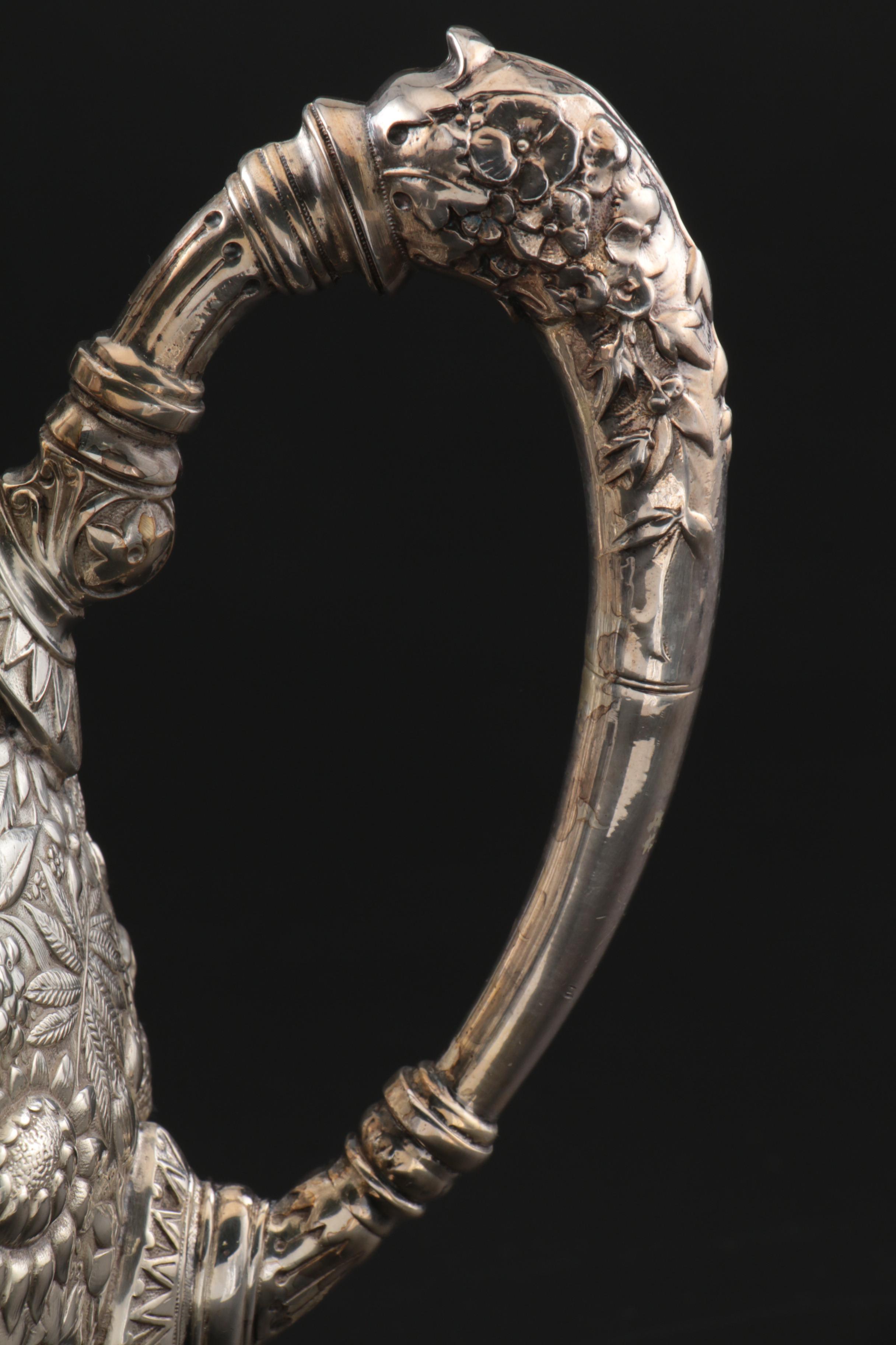 Rogers, Smith & Co. Repoussé Silver Plate Water Pitcher, Late 19th Century