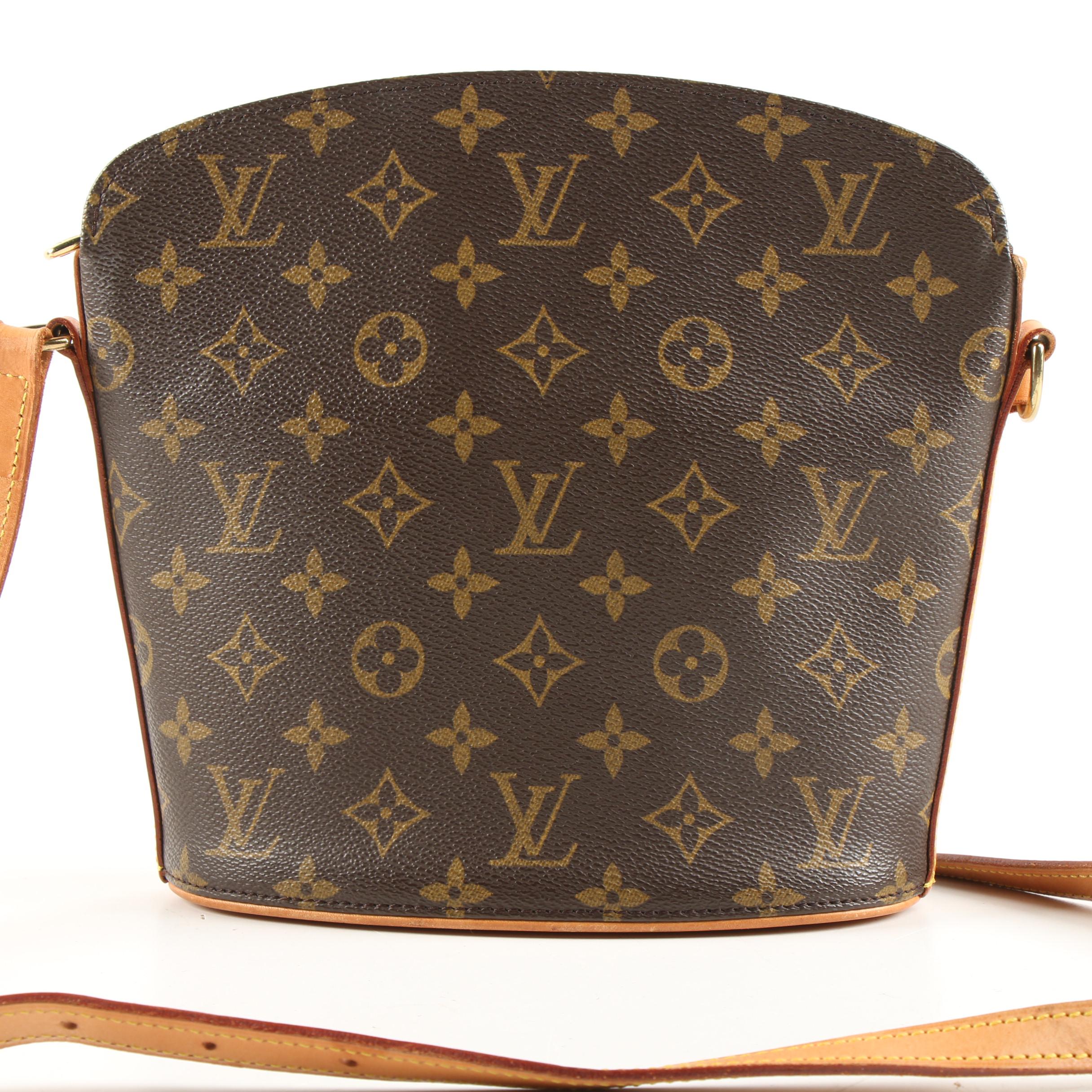 Louis Vuitton Drouot Crossbody Bag in Monogram Canvas and Leather