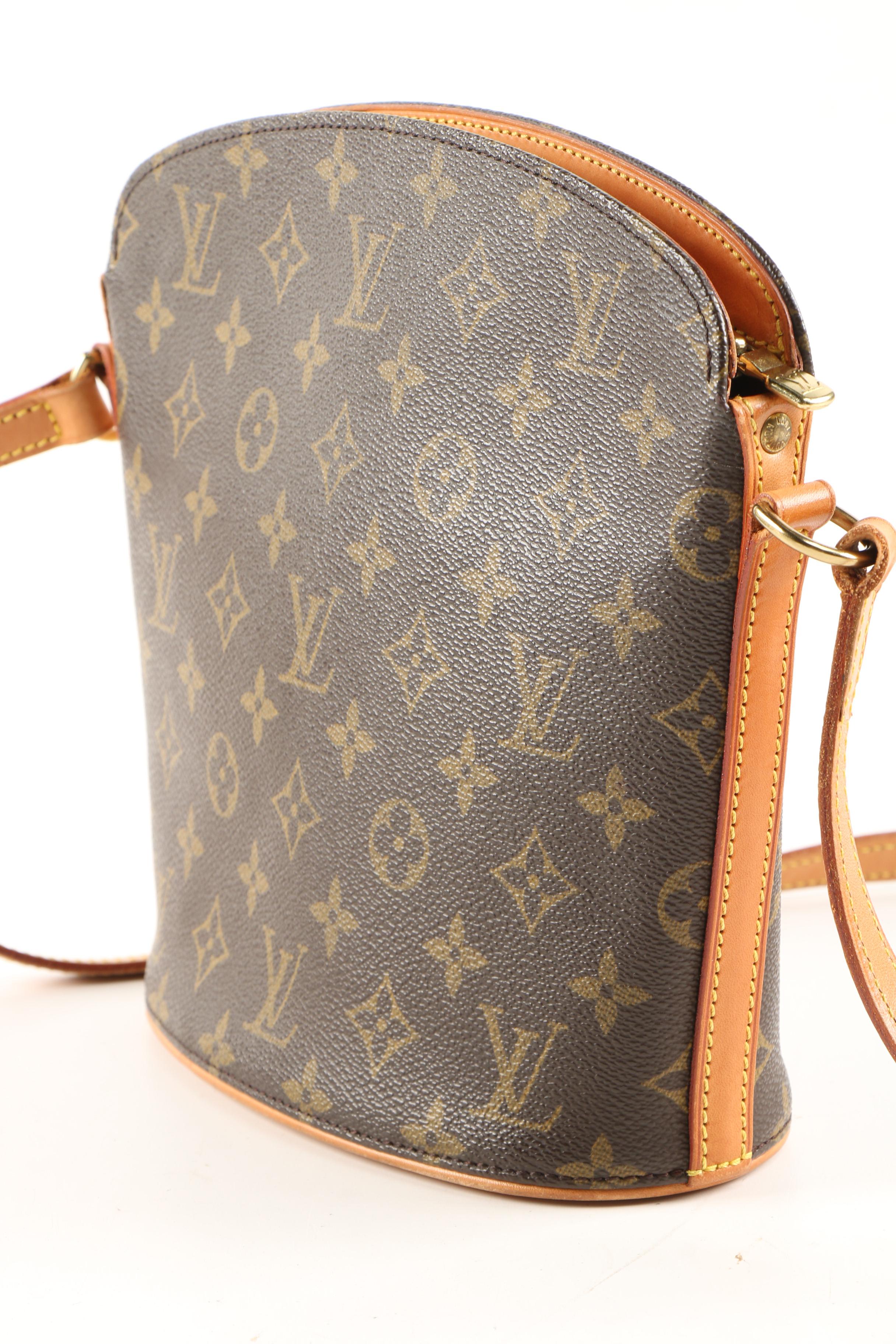 Louis Vuitton Drouot Crossbody Bag in Monogram Canvas and Leather