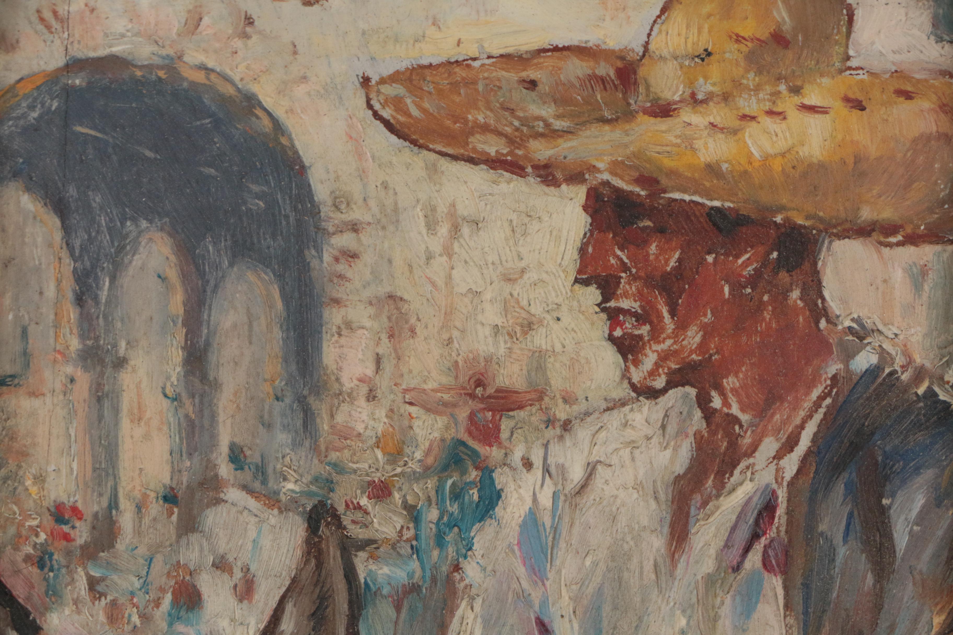 Paul Ashbrook Figural Oil Painting