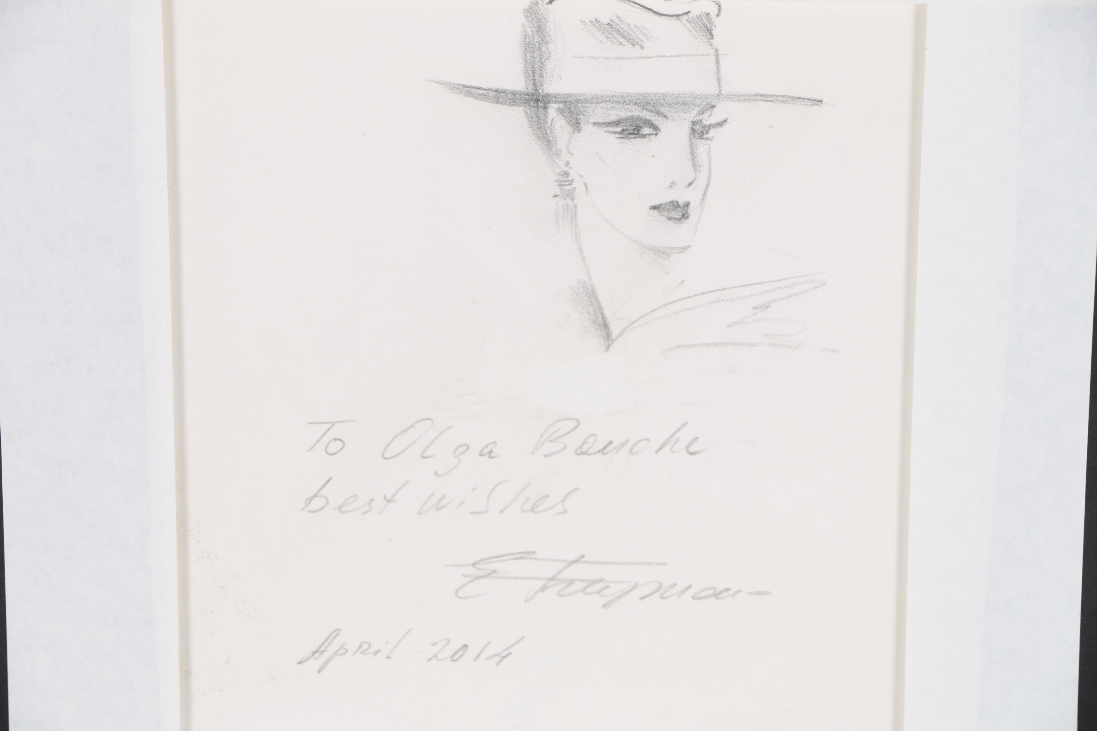 Eric Freyman Figural Watercolor Painting "Confidence"