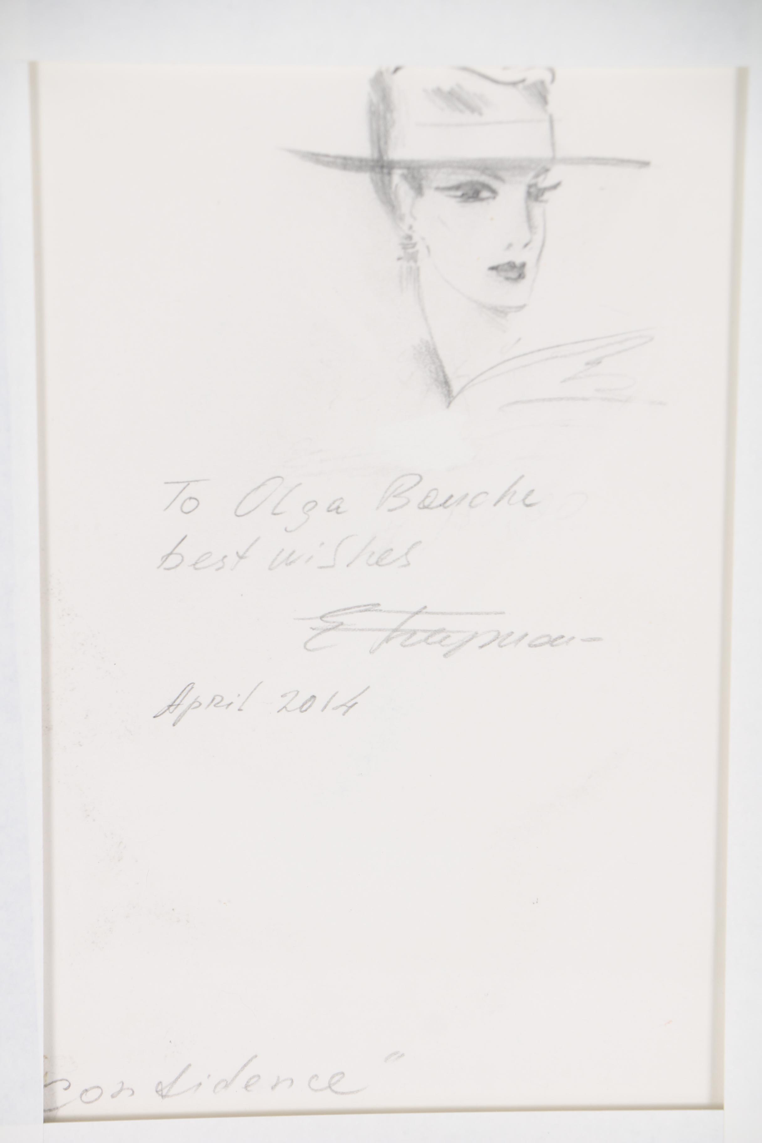 Eric Freyman Figural Watercolor Painting "Confidence"