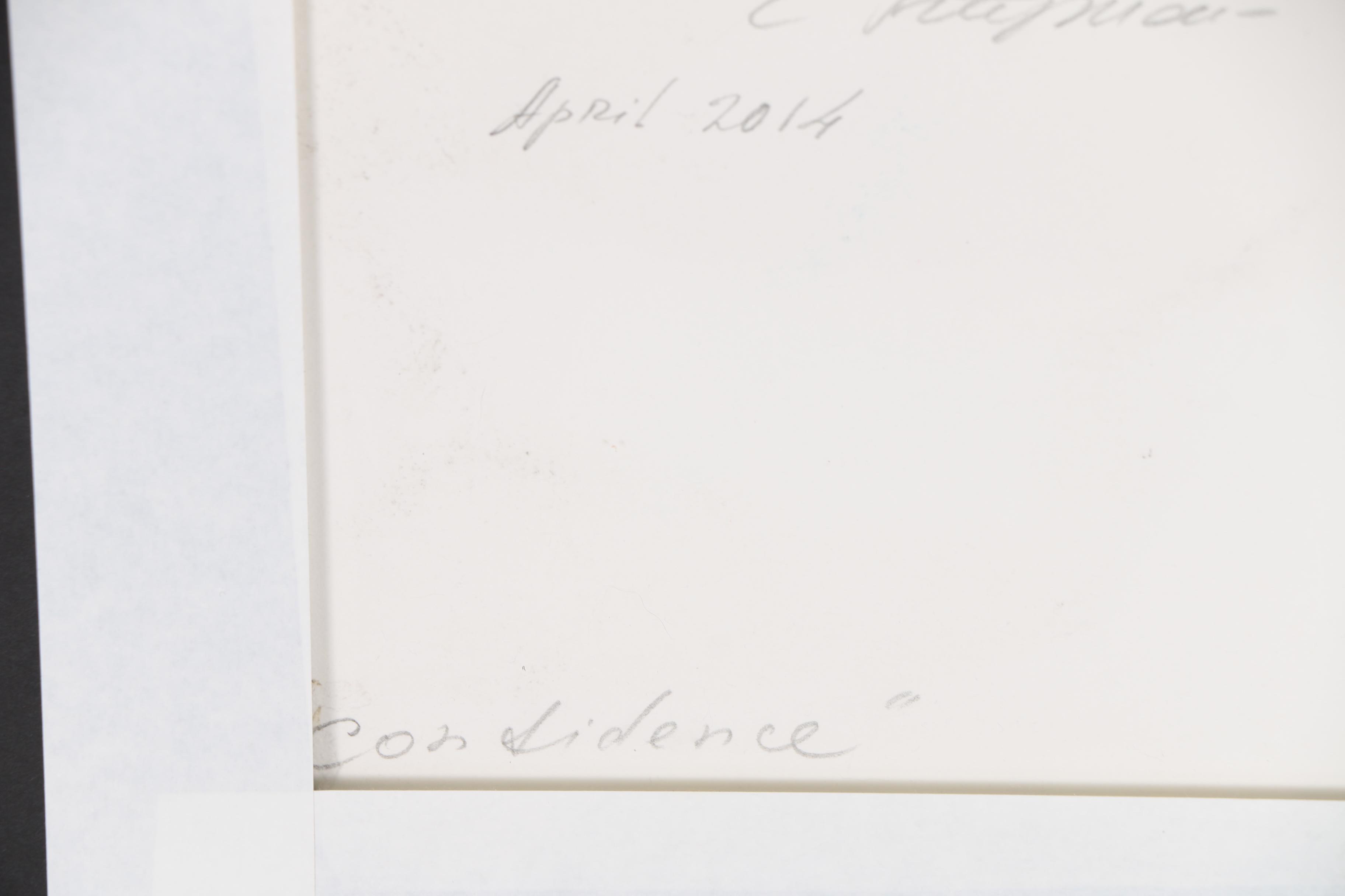 Eric Freyman Figural Watercolor Painting "Confidence"