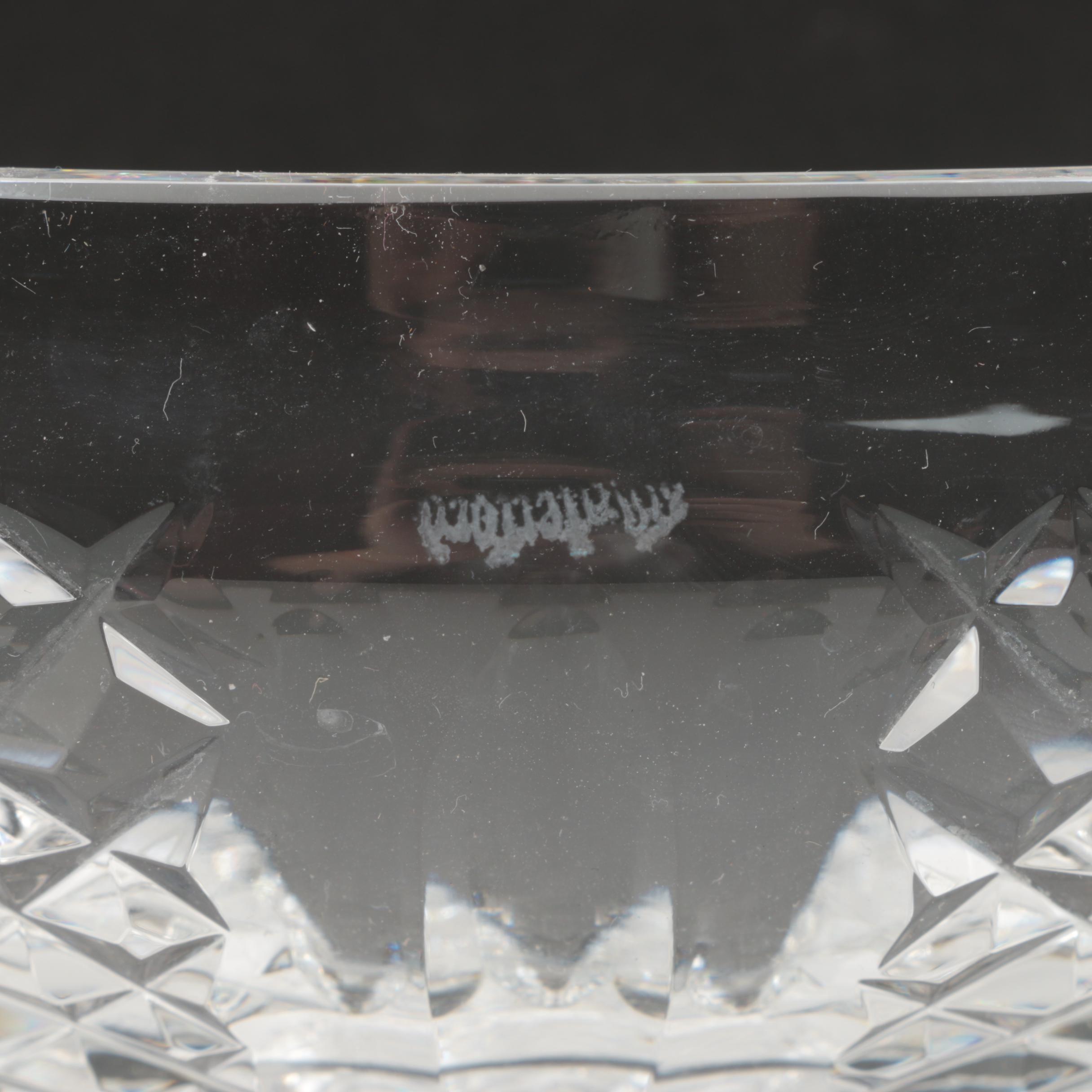 Waterford Crystal "Hibernia" Punch Bowl with Stand, Mid/Late 20th Century