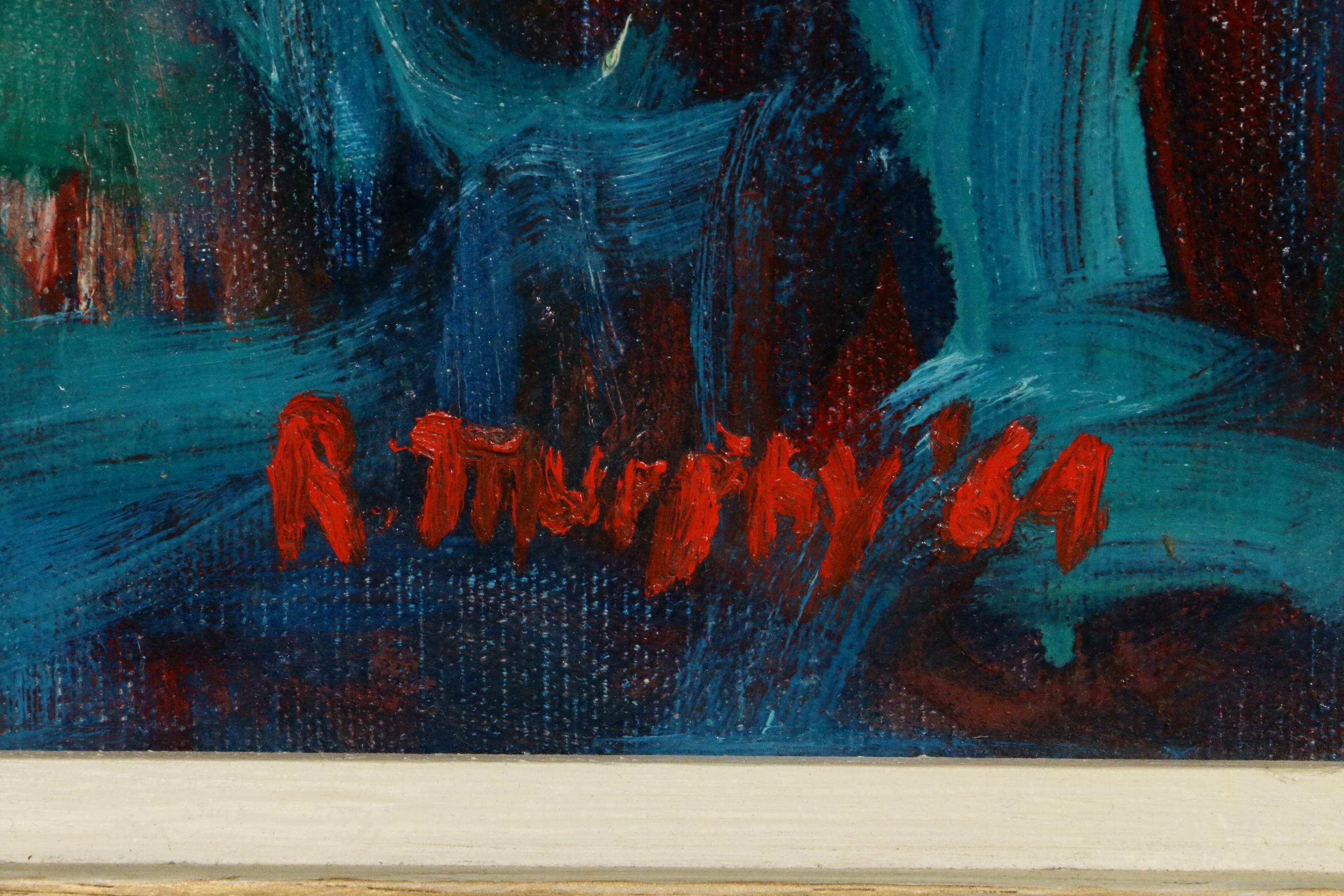 R. Murphy Abstract Oil Painting, 1969