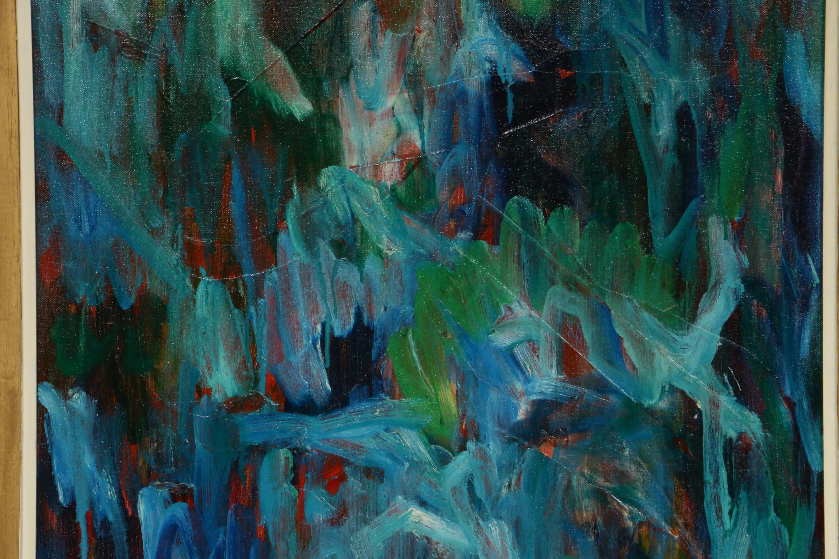 R. Murphy Abstract Oil Painting, 1969