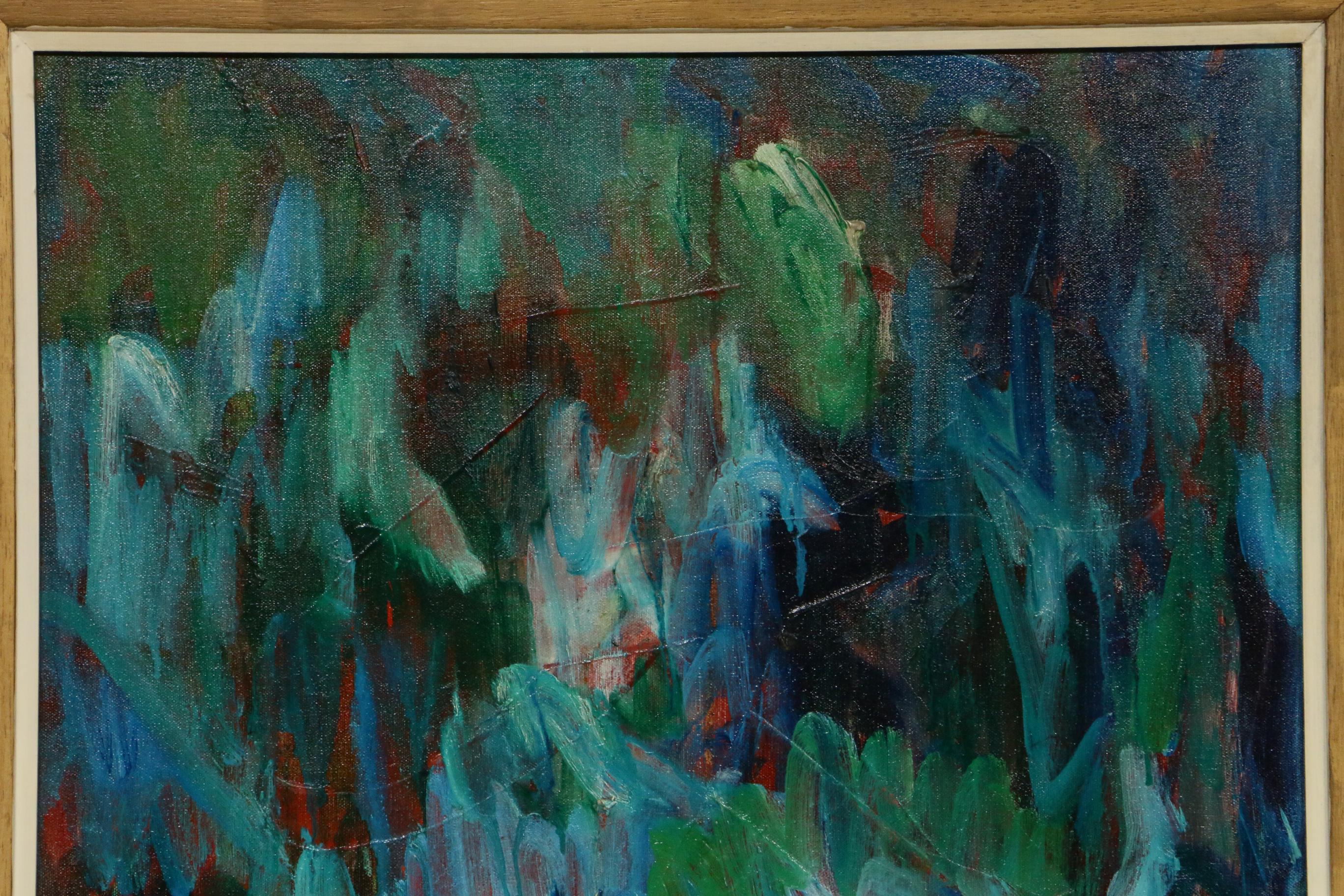 R. Murphy Abstract Oil Painting, 1969