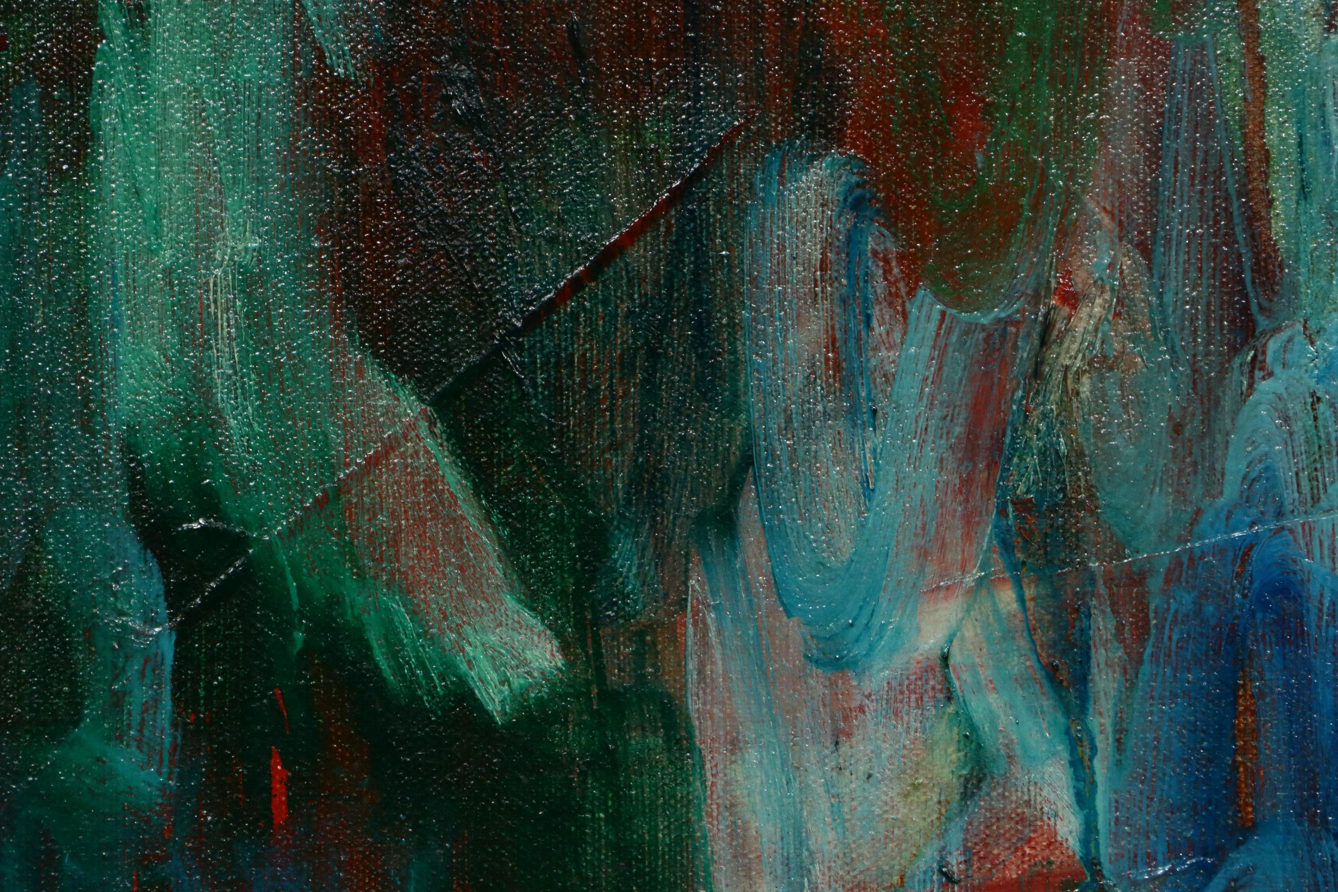 R. Murphy Abstract Oil Painting, 1969