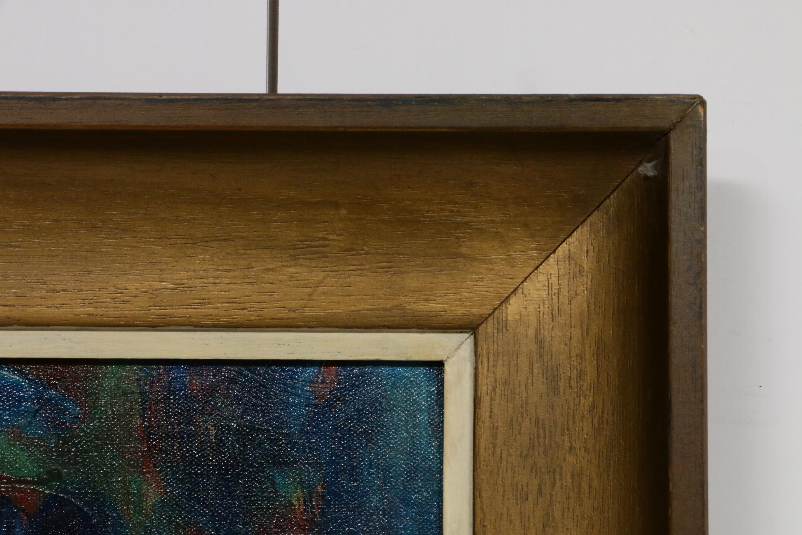 R. Murphy Abstract Oil Painting, 1969