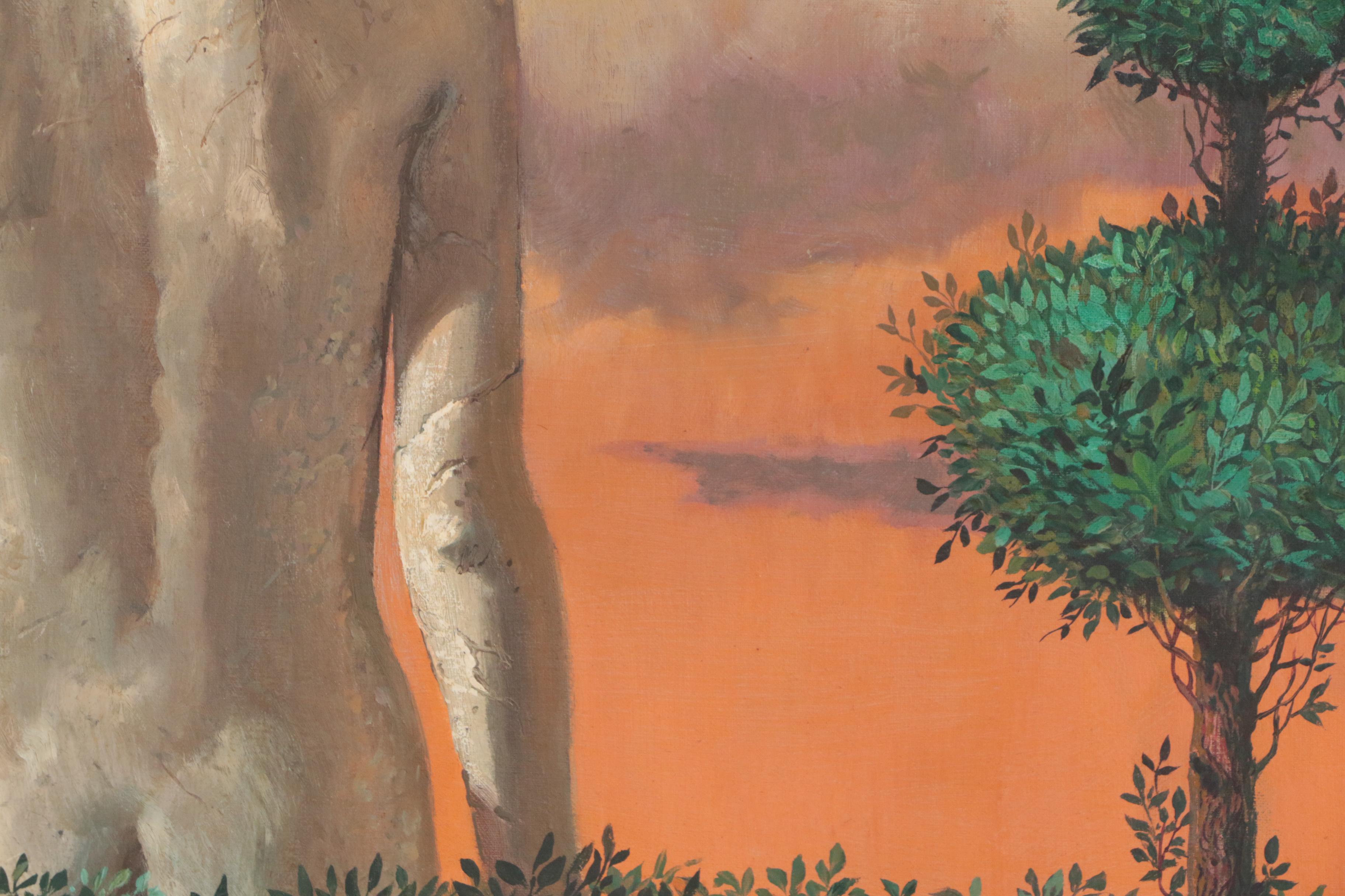 Curt Frankenstein Surrealist Oil Painting "The Silent Messenger"