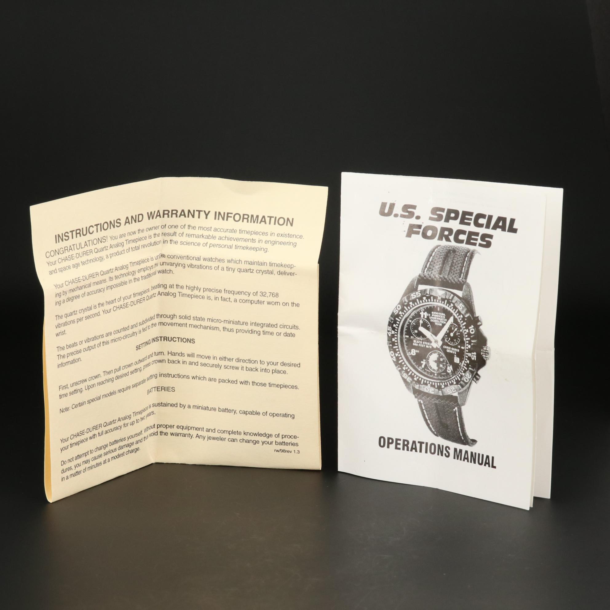 Chase Durer U.S. Special Forces Quartz Chronograph Watch