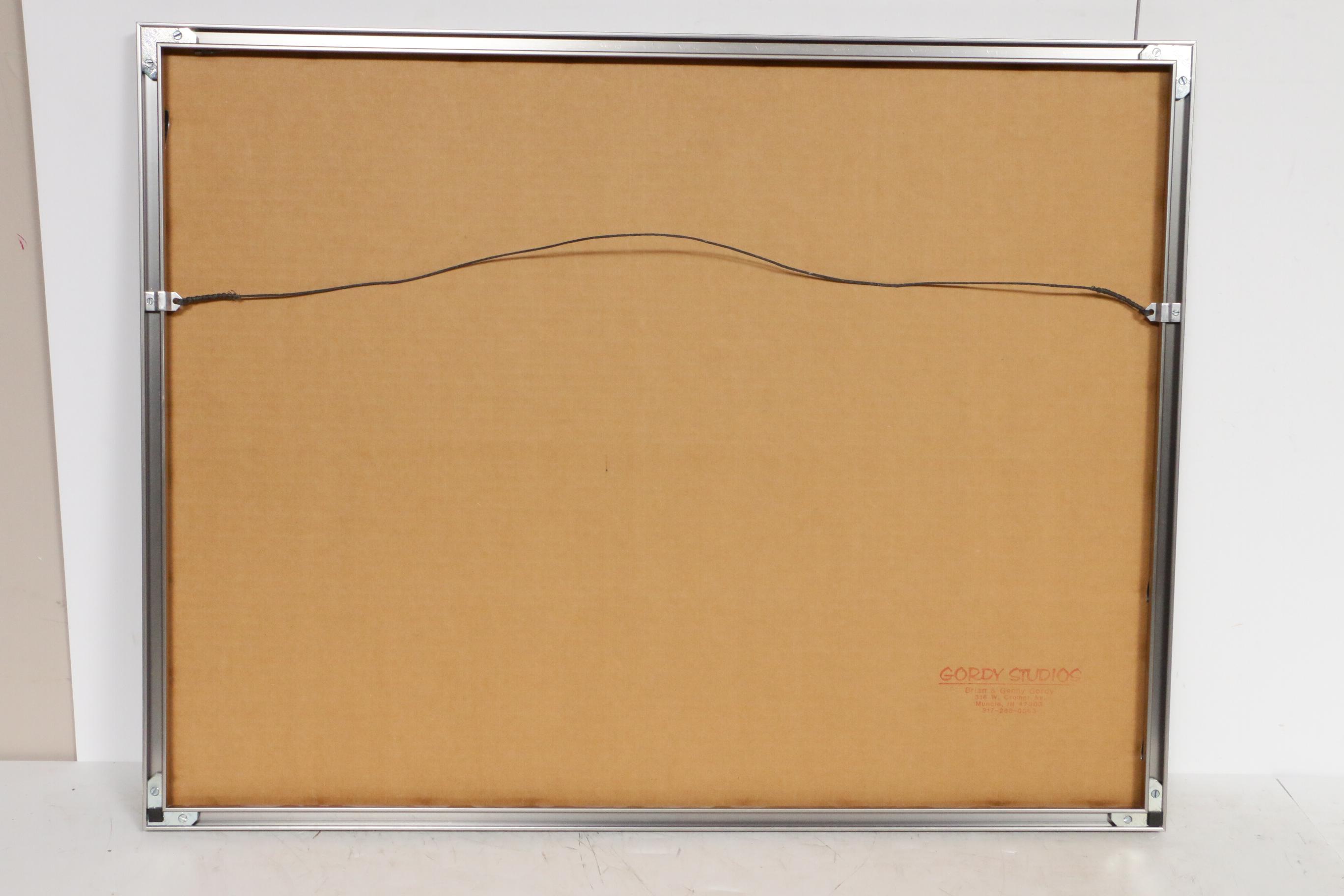 Winnie H. Harvey Farmhouses Landscape Watercolor Painting