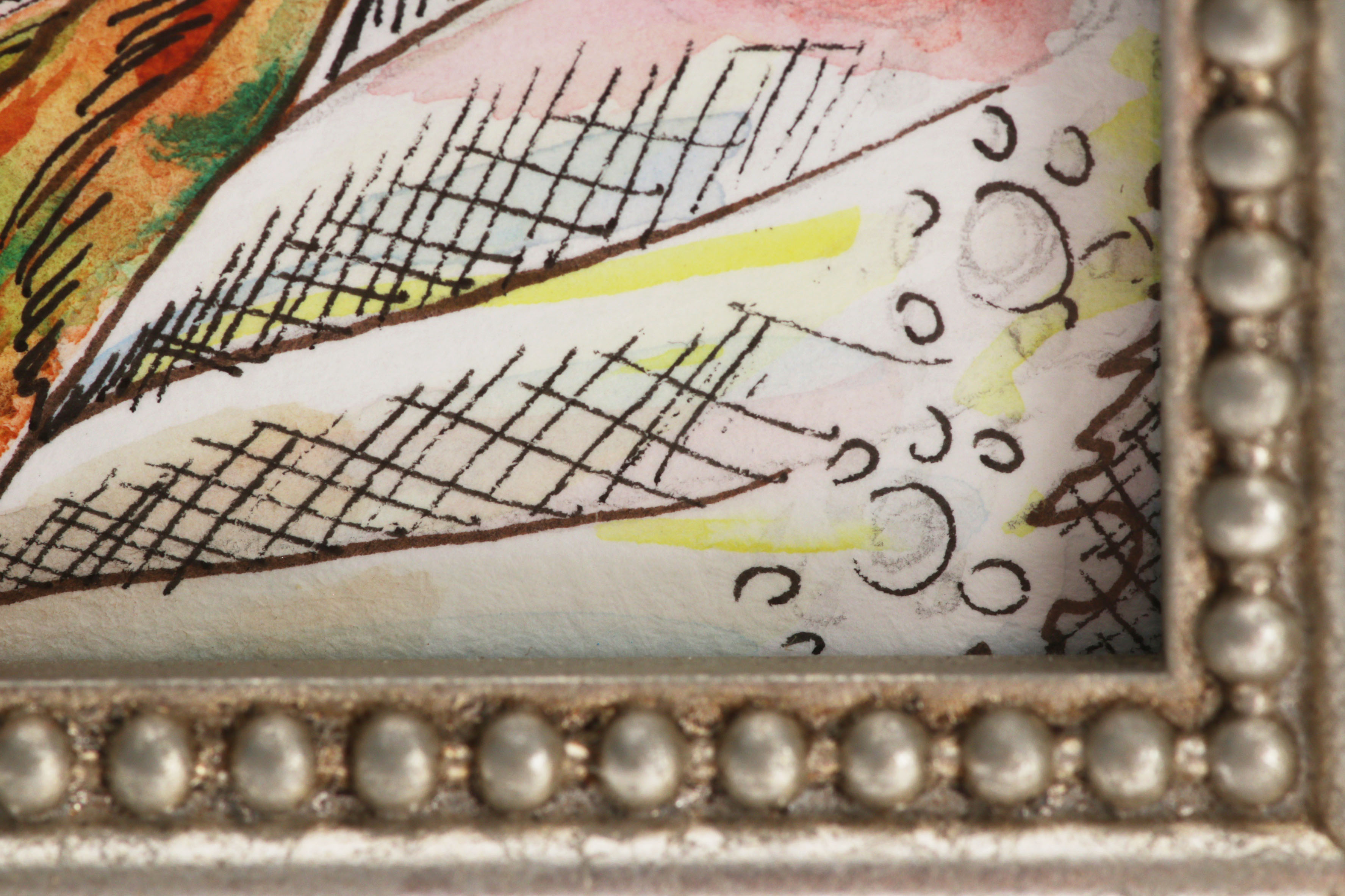 Chicken Anthropomorphic Portrait Watercolor Paintings