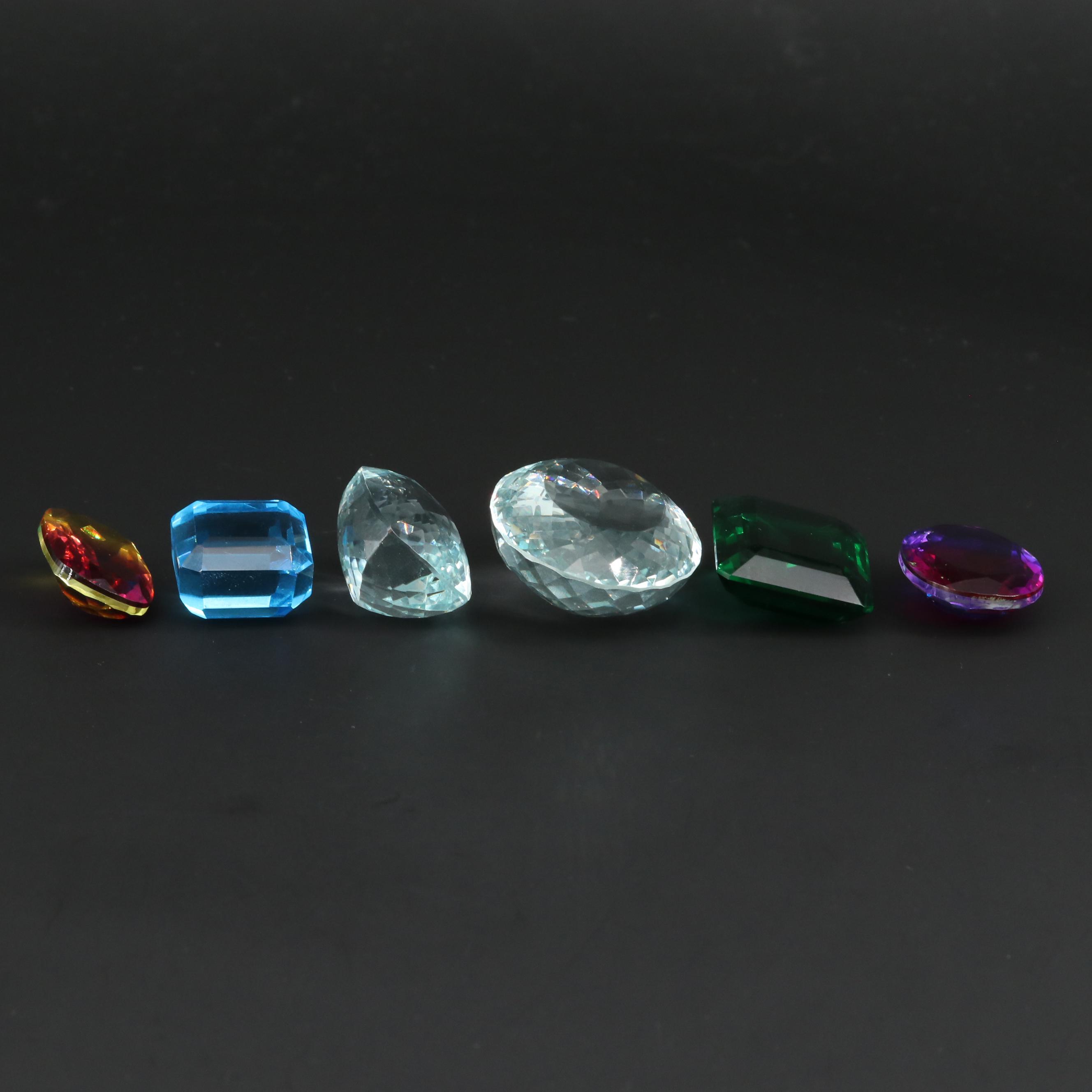 Loose Faceted Glass