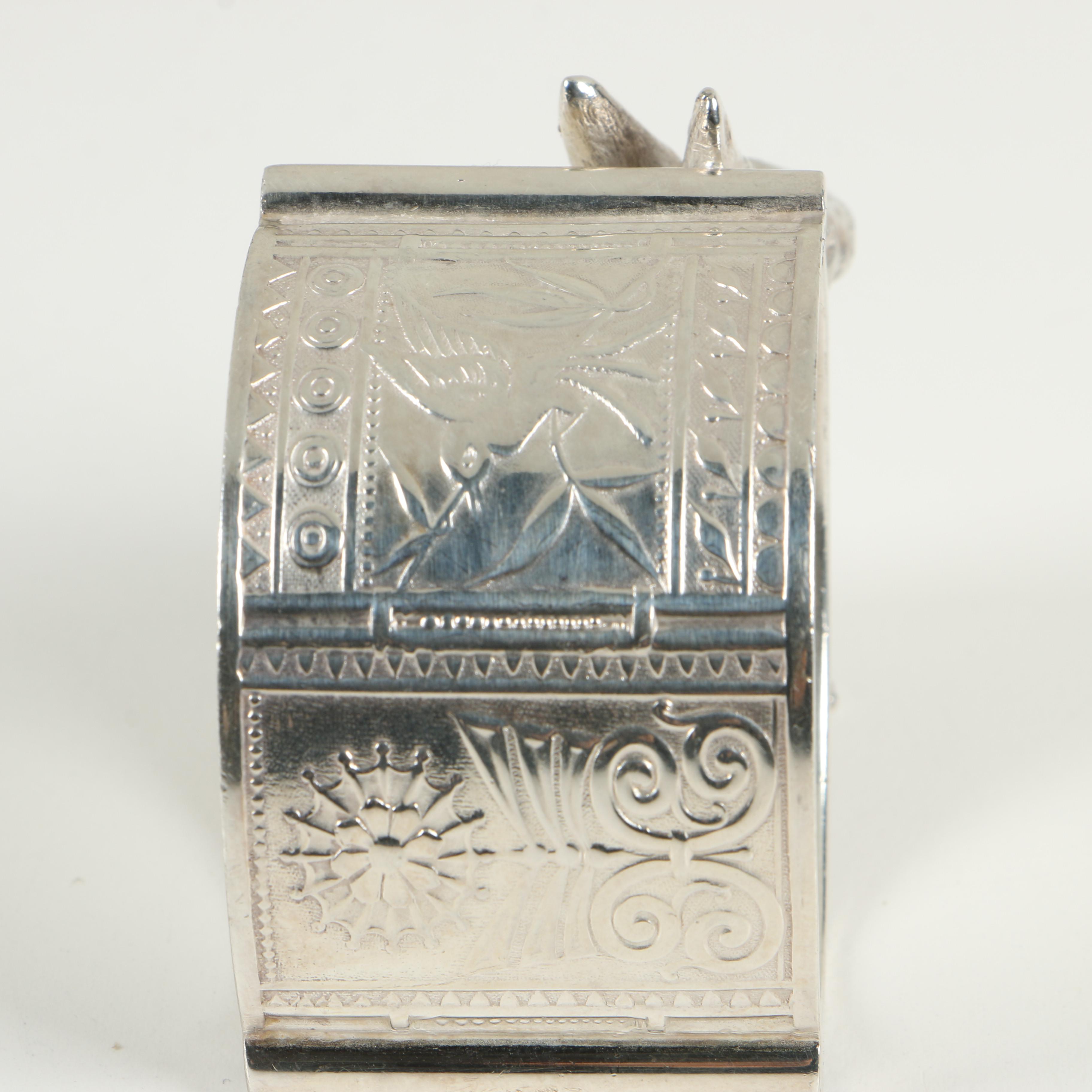 Pairpoint Mfg. Silver Plate Rabbit Figural Napkin Rings