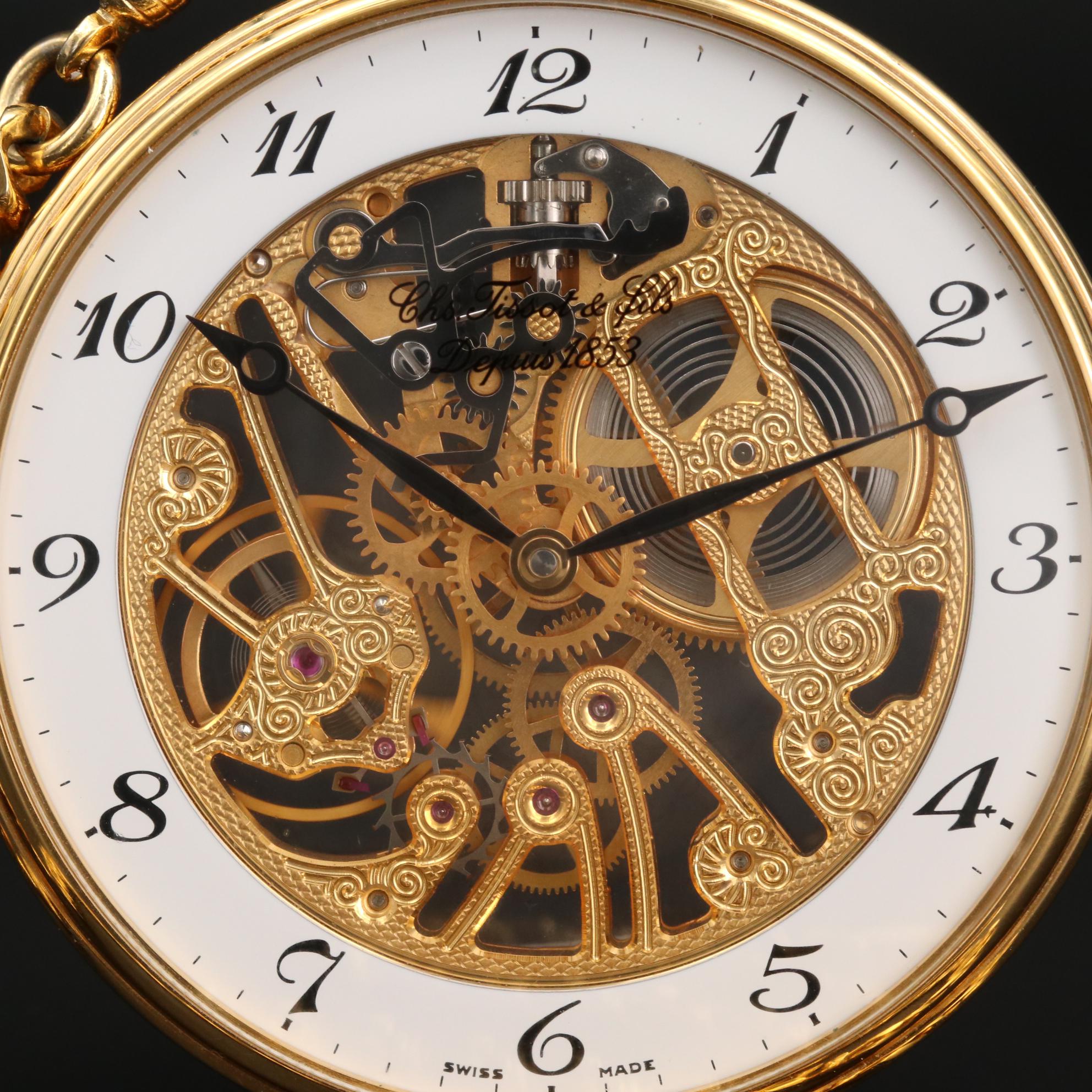 Tissot Skeleton Pocket Watch