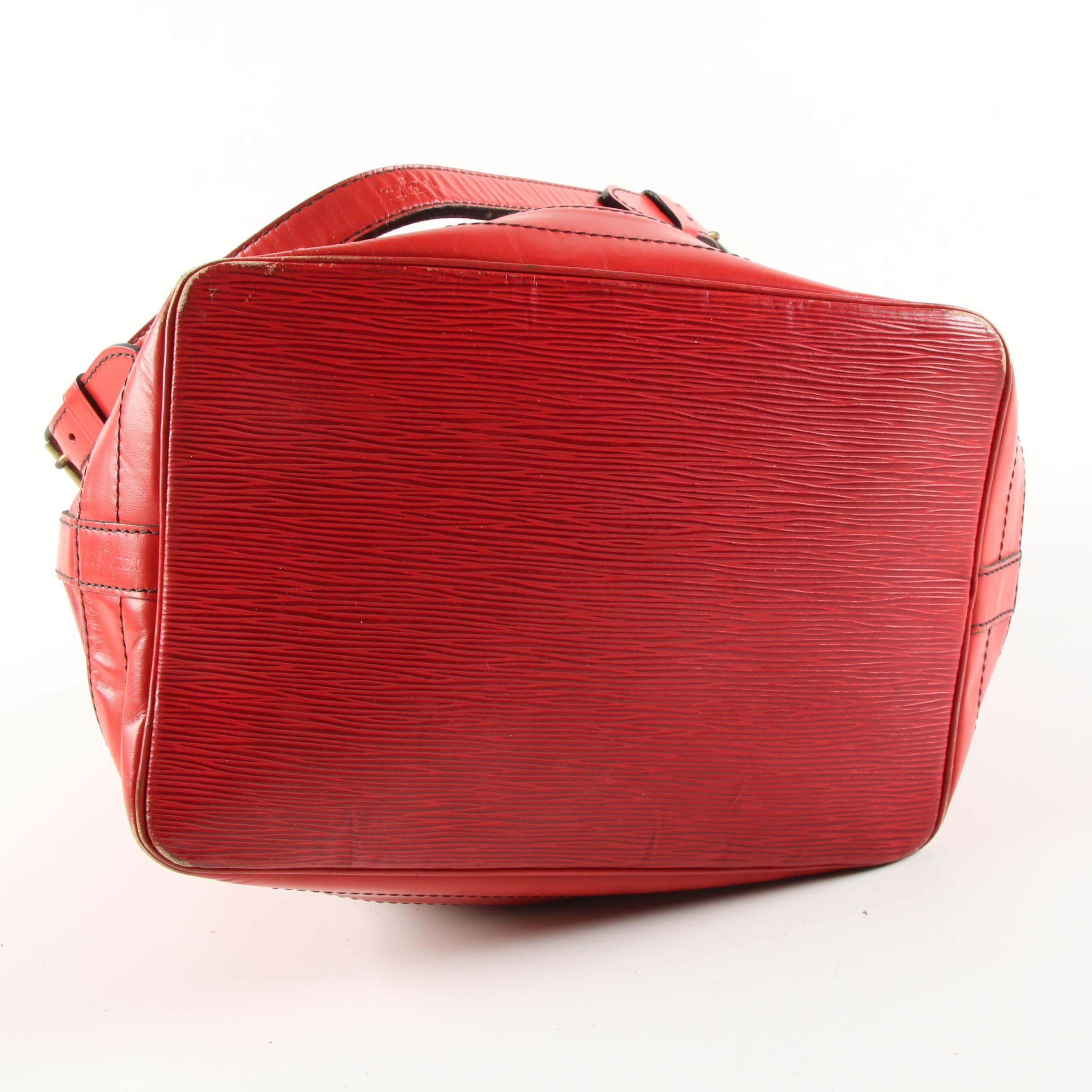 Louis Vuitton Noe Shoulder Bag in Red Epi Leather, Vintage