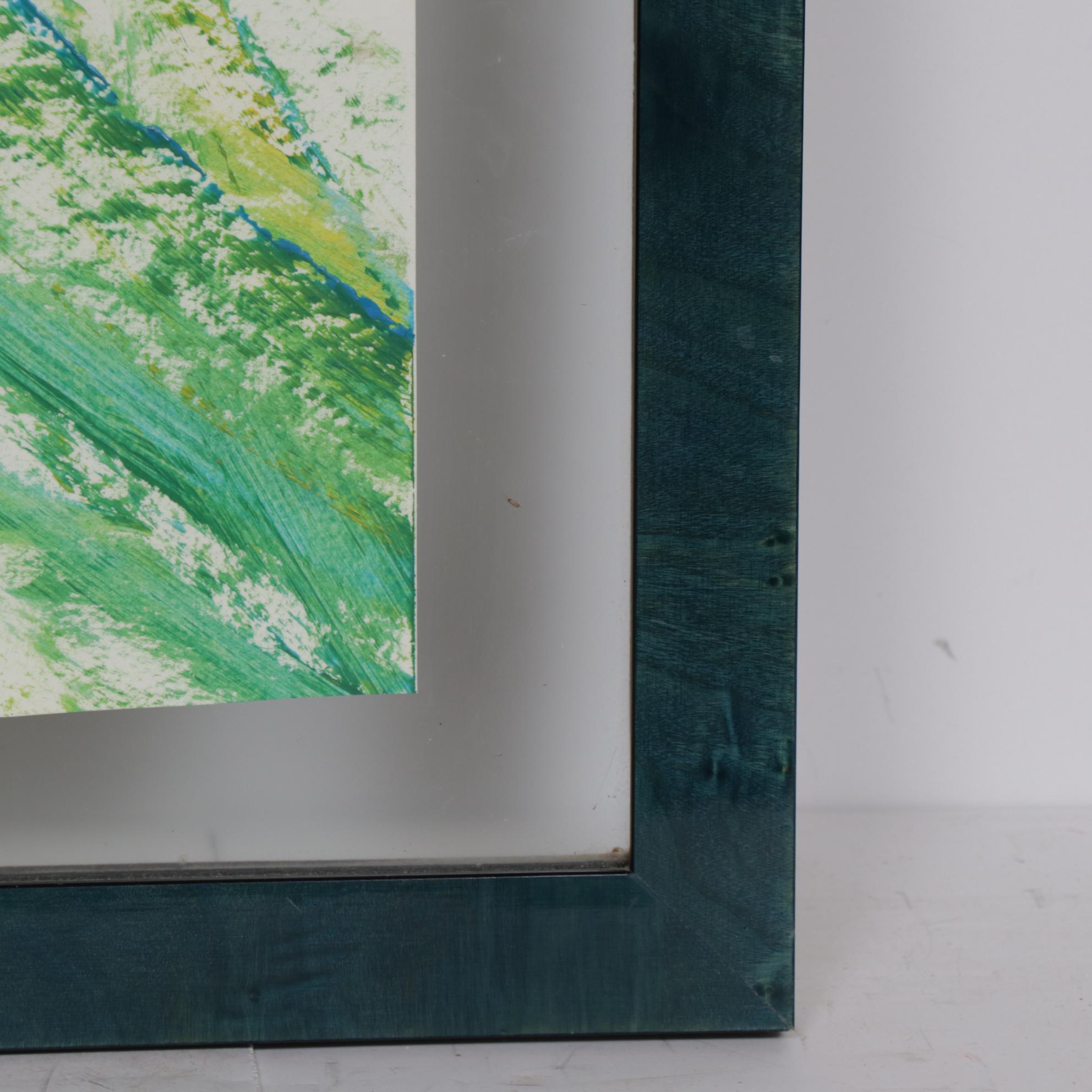 Annabelle the Elephant Acrylic Painting "Blue Grass Daze," circa 1993