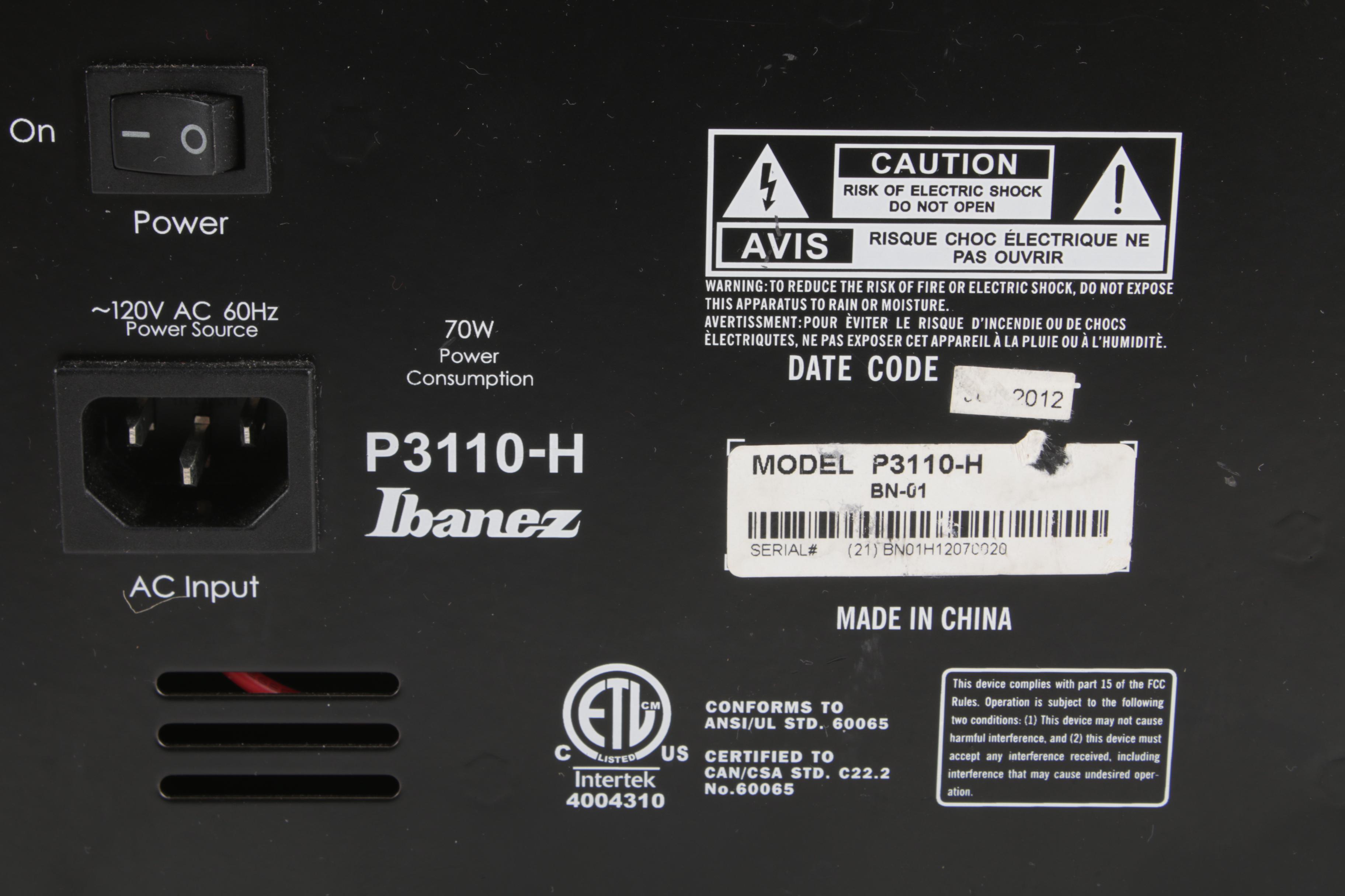 Ibanez P20 Promethean 20-Watt and Eden 300-Watt Combo Bass Amplifier