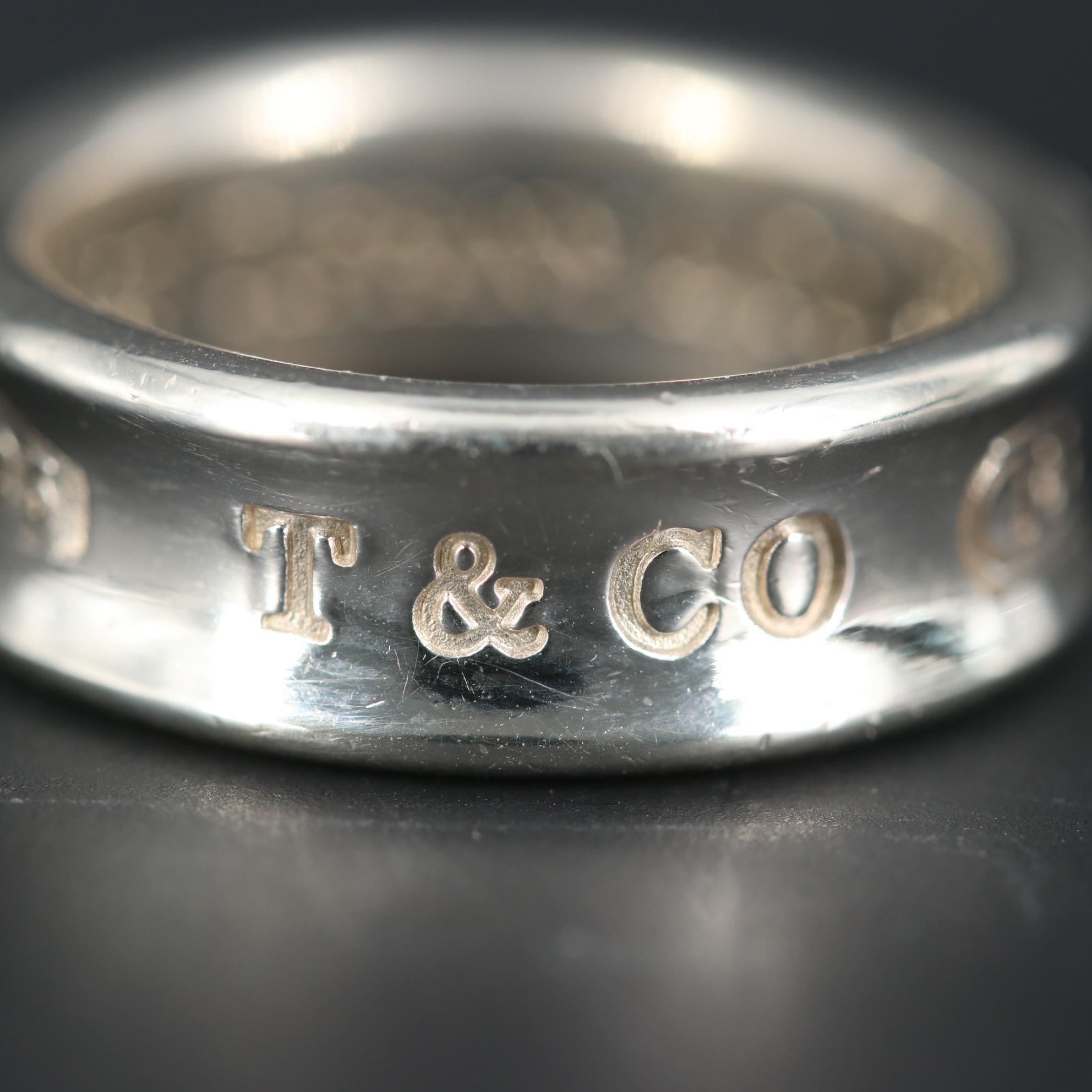 Tiffany & Co. "1837"Collection Sterling Silver Ring
