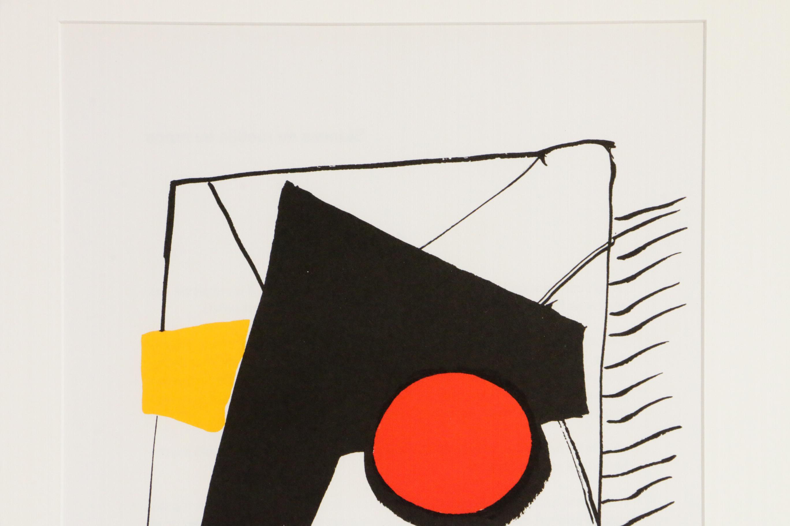 Alexander Calder Color Lithograph for "Derrière le Miroir", 1976