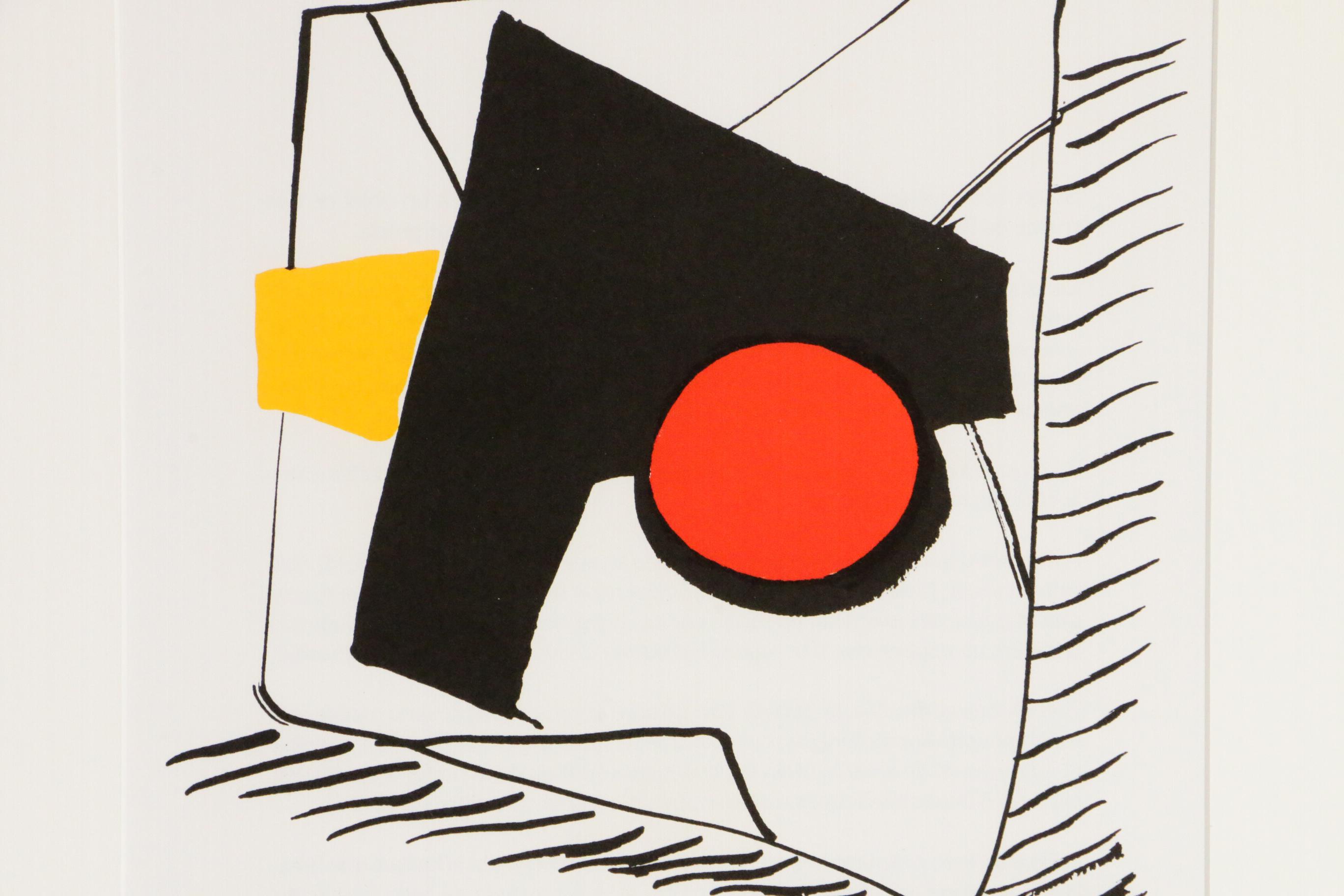 Alexander Calder Color Lithograph for "Derrière le Miroir", 1976