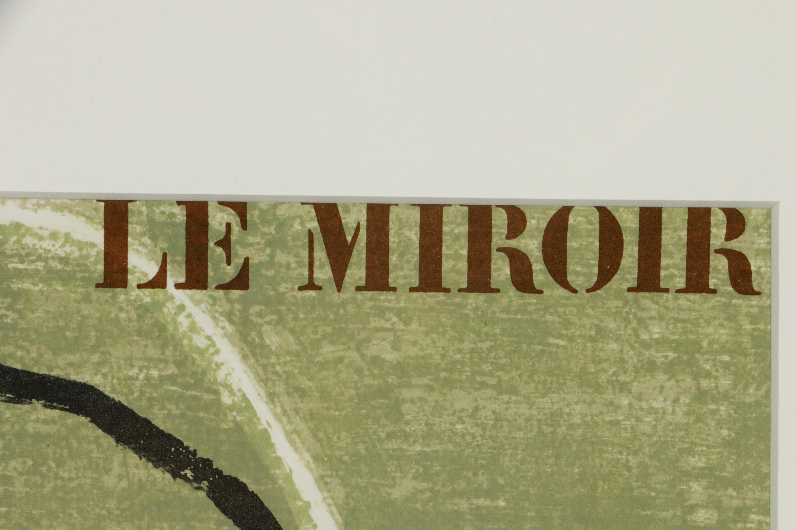 François Fiedler Color Lithograph for "Derrière le Miroir"