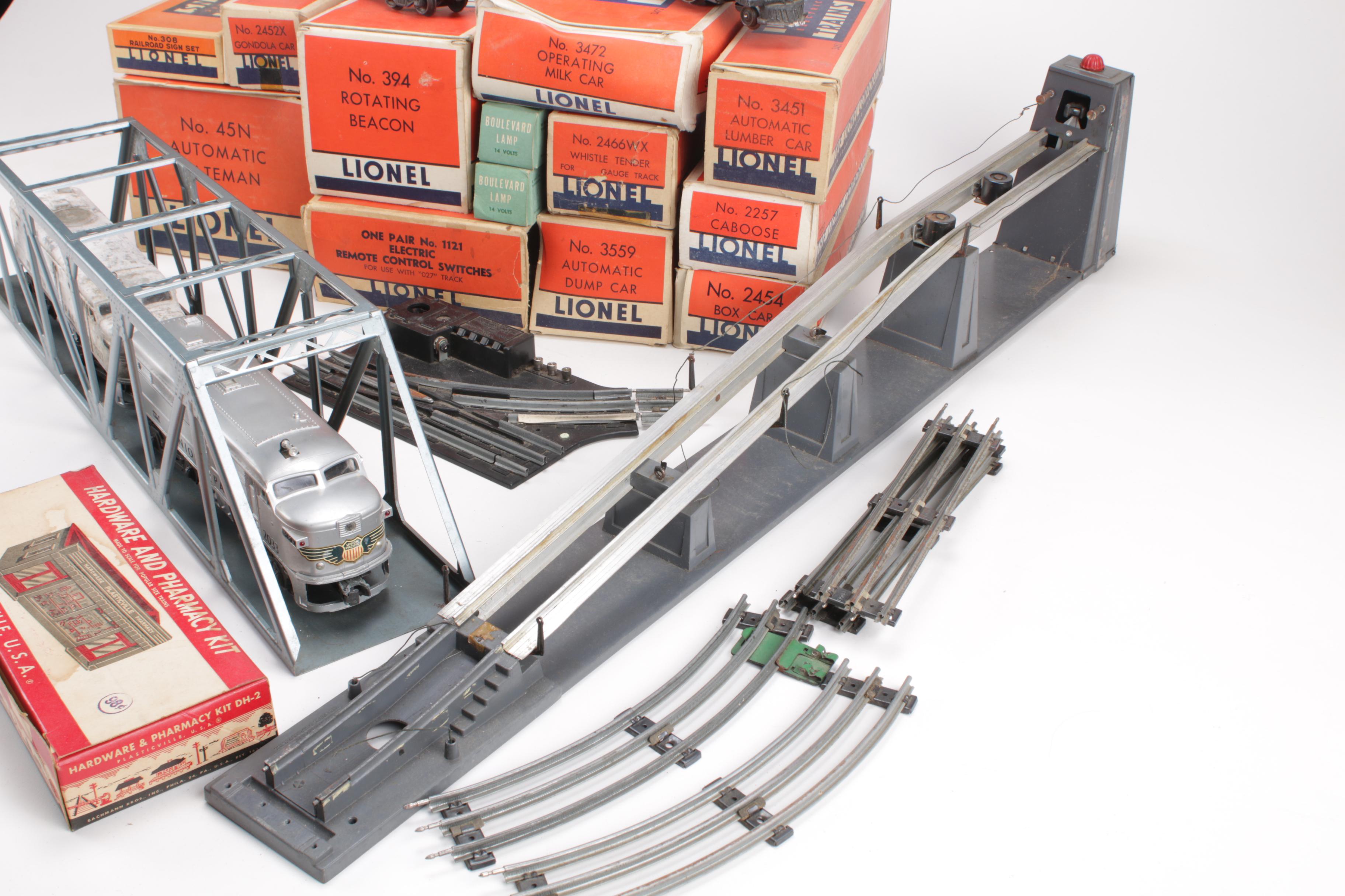 Lionel O-Gauge Train Set with 027 Track and Accessories, circa 1946