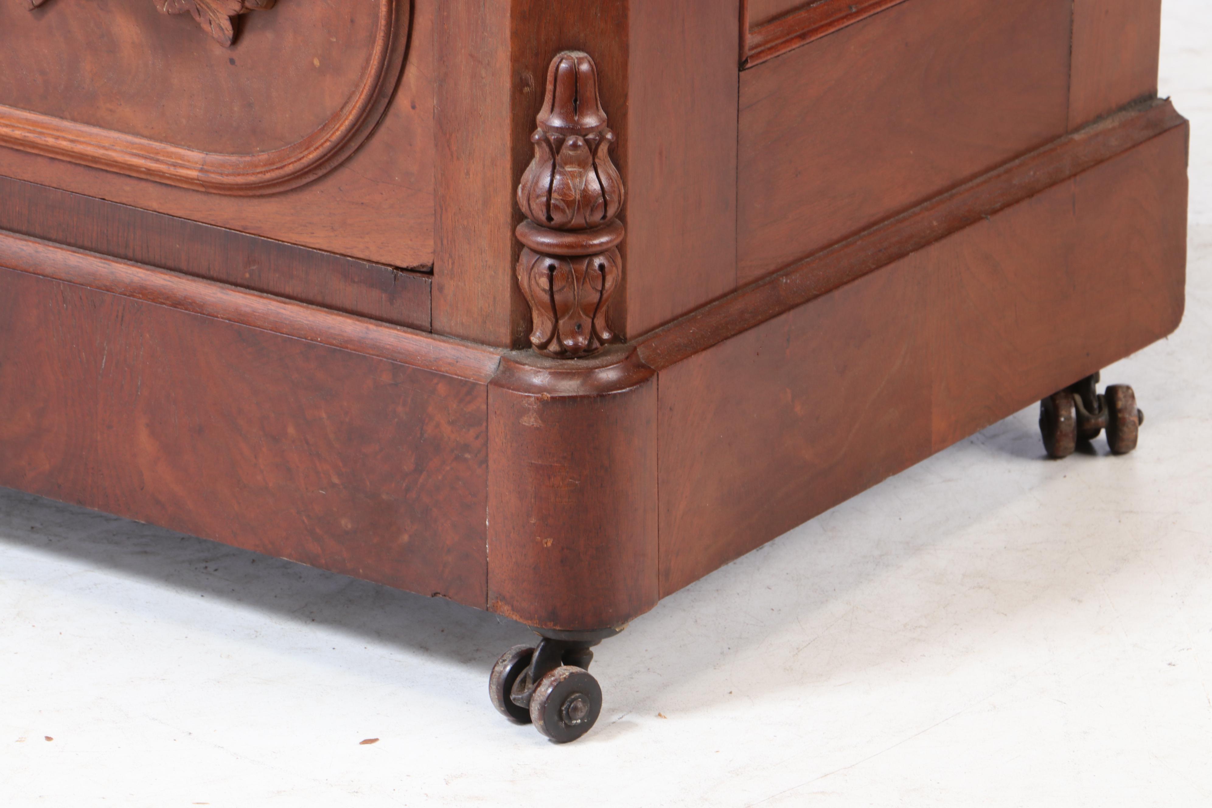 Early Victorian Walnut Chest of Drawers, circa 1860