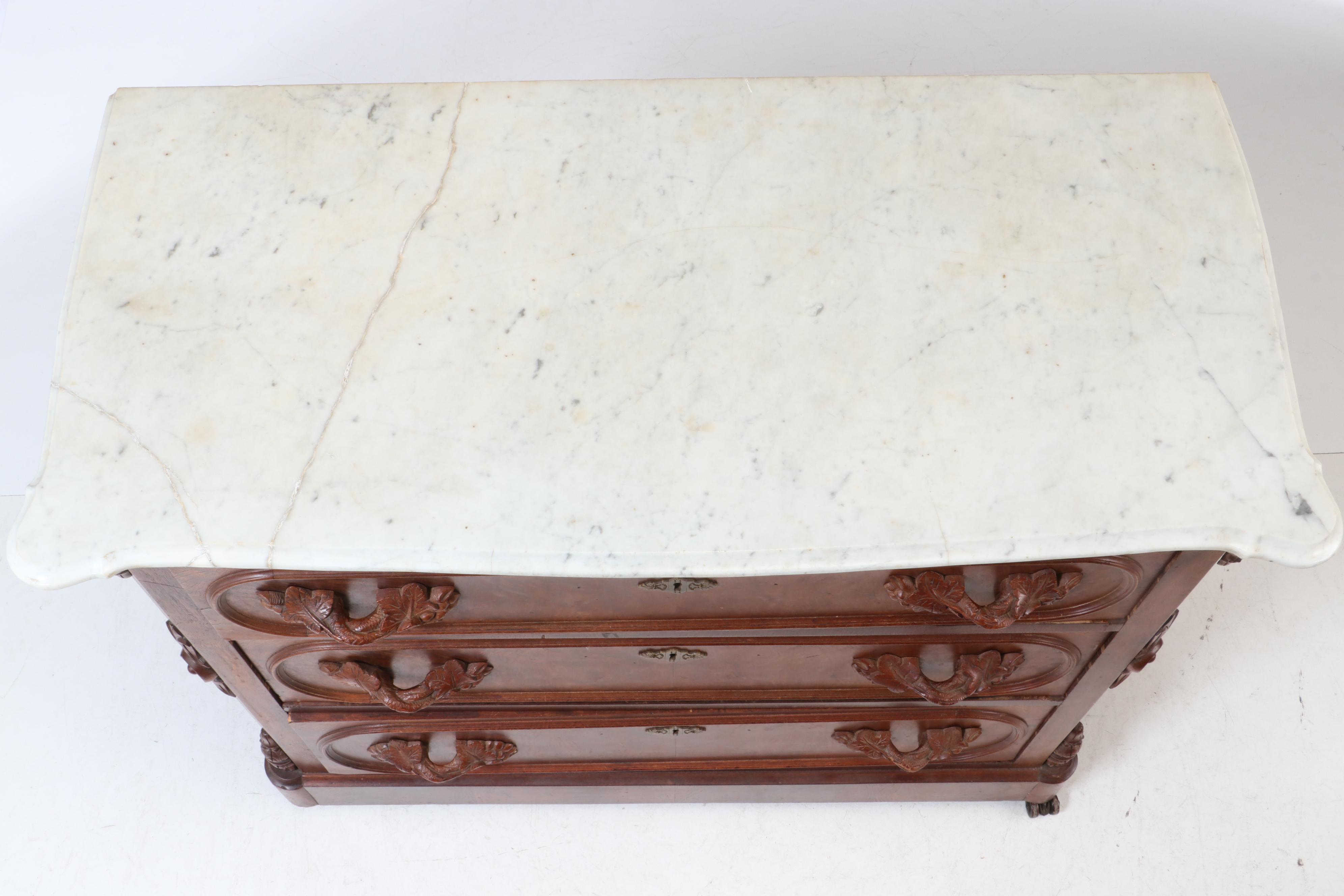 Early Victorian Walnut Chest of Drawers, circa 1860