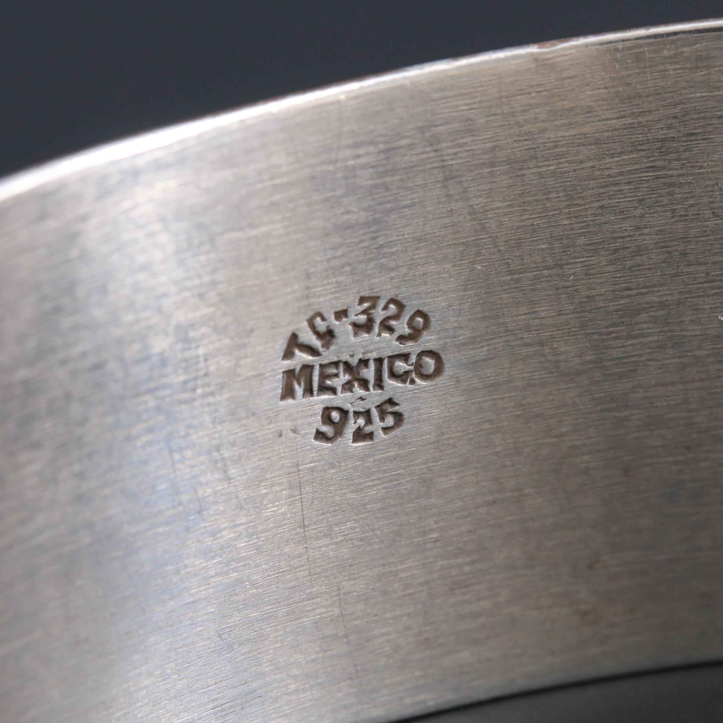 Mexican Sterling Silver Bangle Bracelet