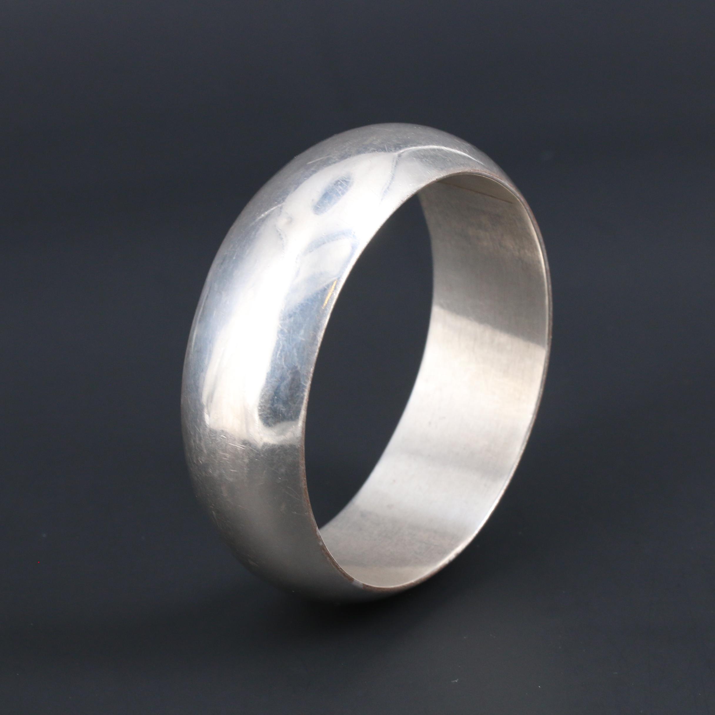 Mexican Sterling Silver Bangle Bracelet