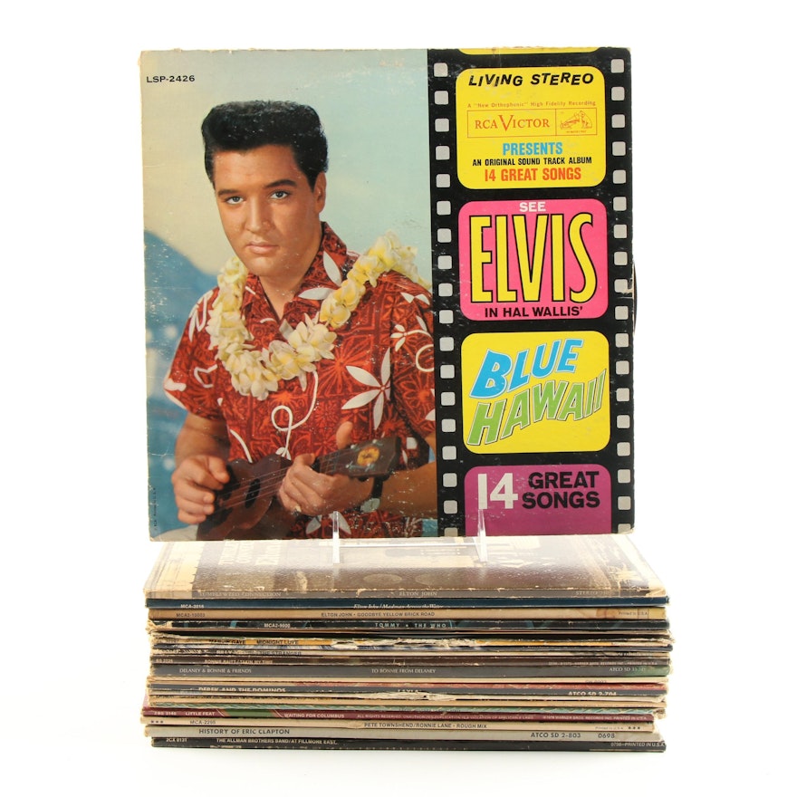 Records Including Elton John, Elvis Presley, The Who, and More Artists