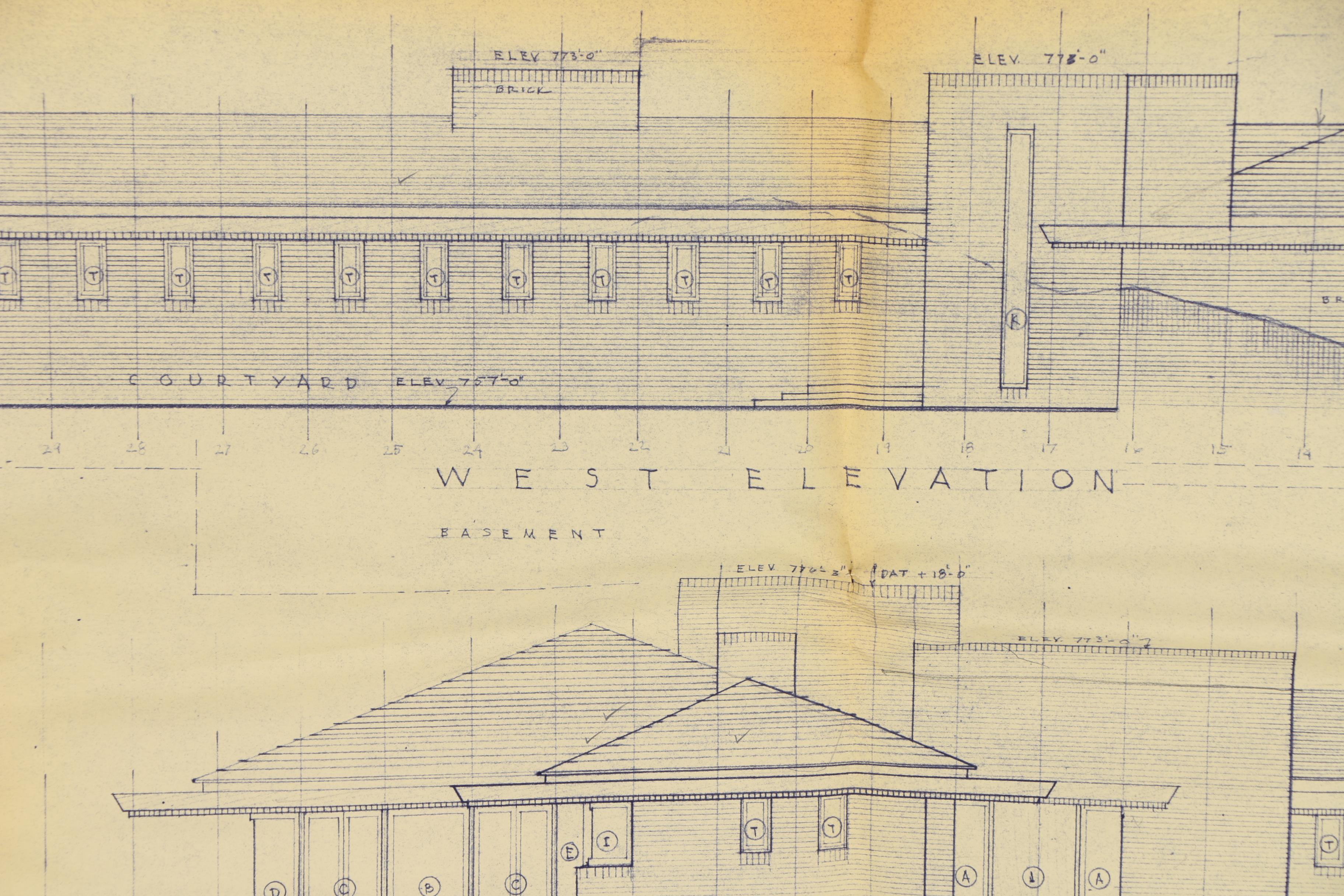 Frank Lloyd Wright Boswell House Reprinted Construction Specification Drawings