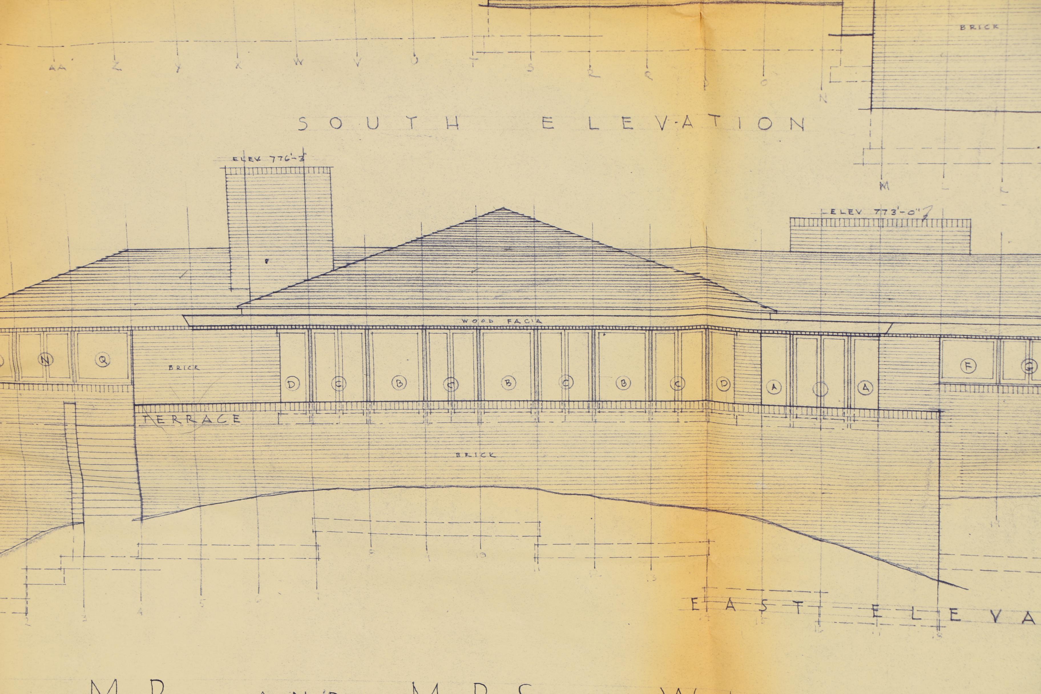 Frank Lloyd Wright Boswell House Reprinted Construction Specification Drawings