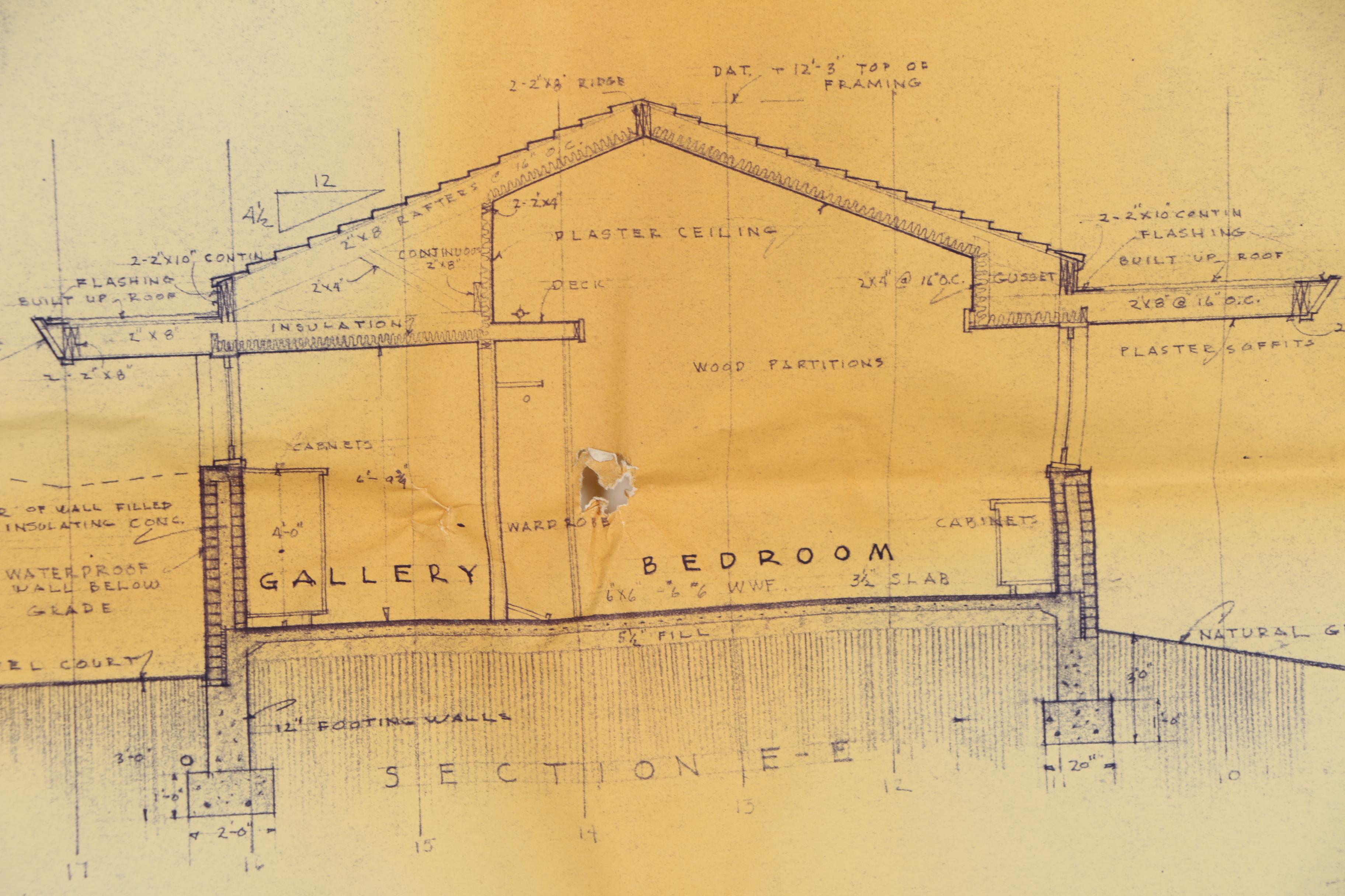Frank Lloyd Wright Boswell House Reprinted Construction Specification Drawings