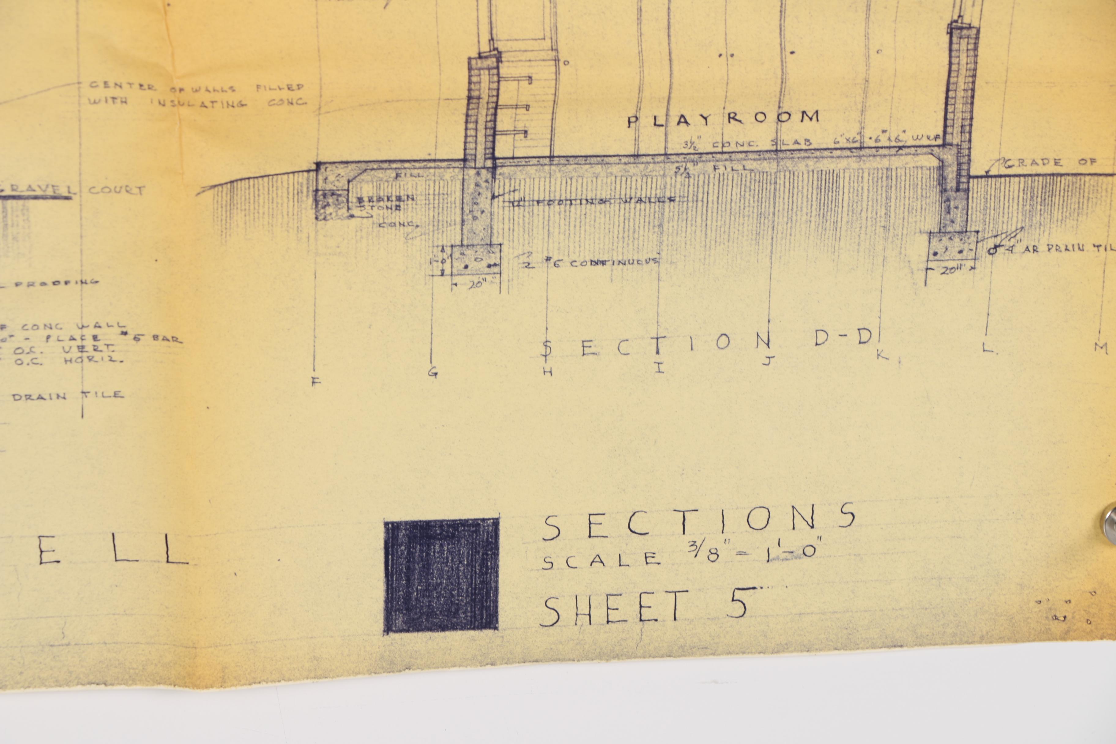 Frank Lloyd Wright Boswell House Reprinted Construction Specification Drawings
